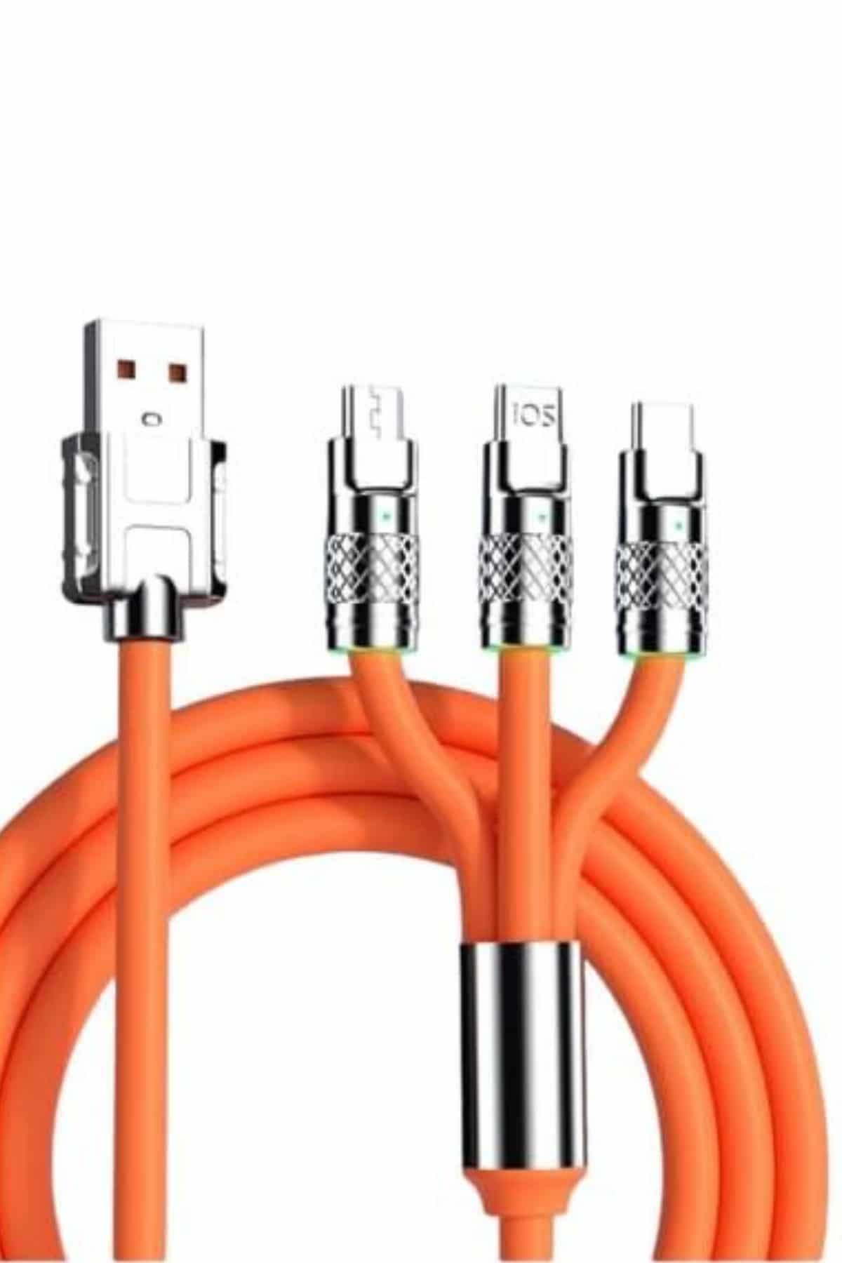 Android ve İOS Uyumlu 180 Derece Type-c Şarj Kablosu - Görsel 2