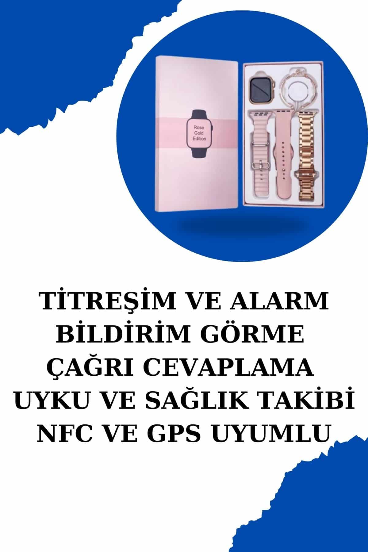 Kadınlar İçin Dokunmatik Ekran Akıllı Saat ve Gamer Kablosuz Bluetooth Kulaklık ANC Özelliği - Görsel 4