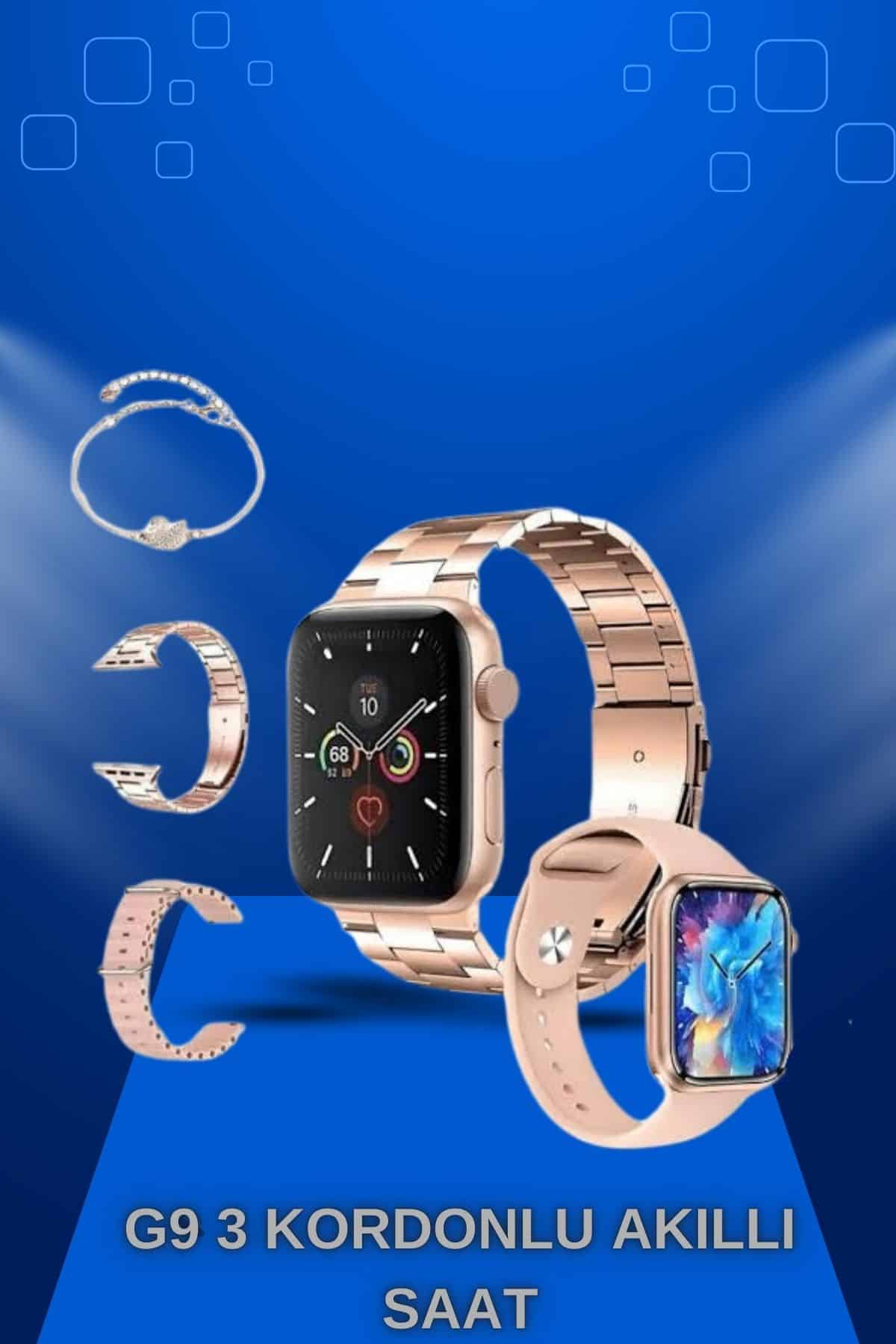 Yeni Nesil Kaliteli Akıllı Saat ve Kablosuz Bluetooth Kulaklık Yüksek Ses Kaliteli - Görsel 4