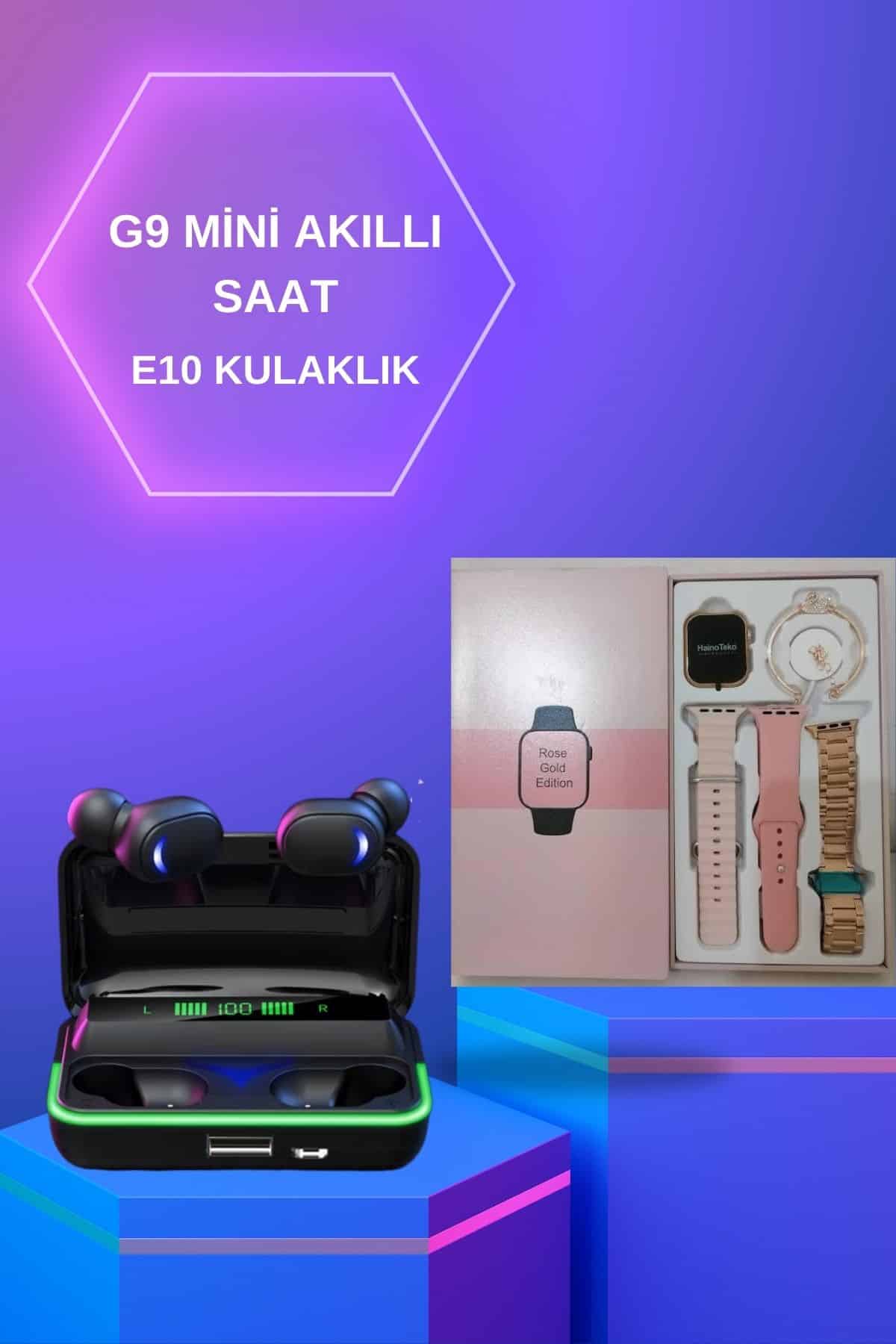 Kadınlara Özel Bileklik Hediyeli Akıllı Saat ve Dijital Göstergeli ANC Özellikli Bluetooth Kulaklık - Görsel 2