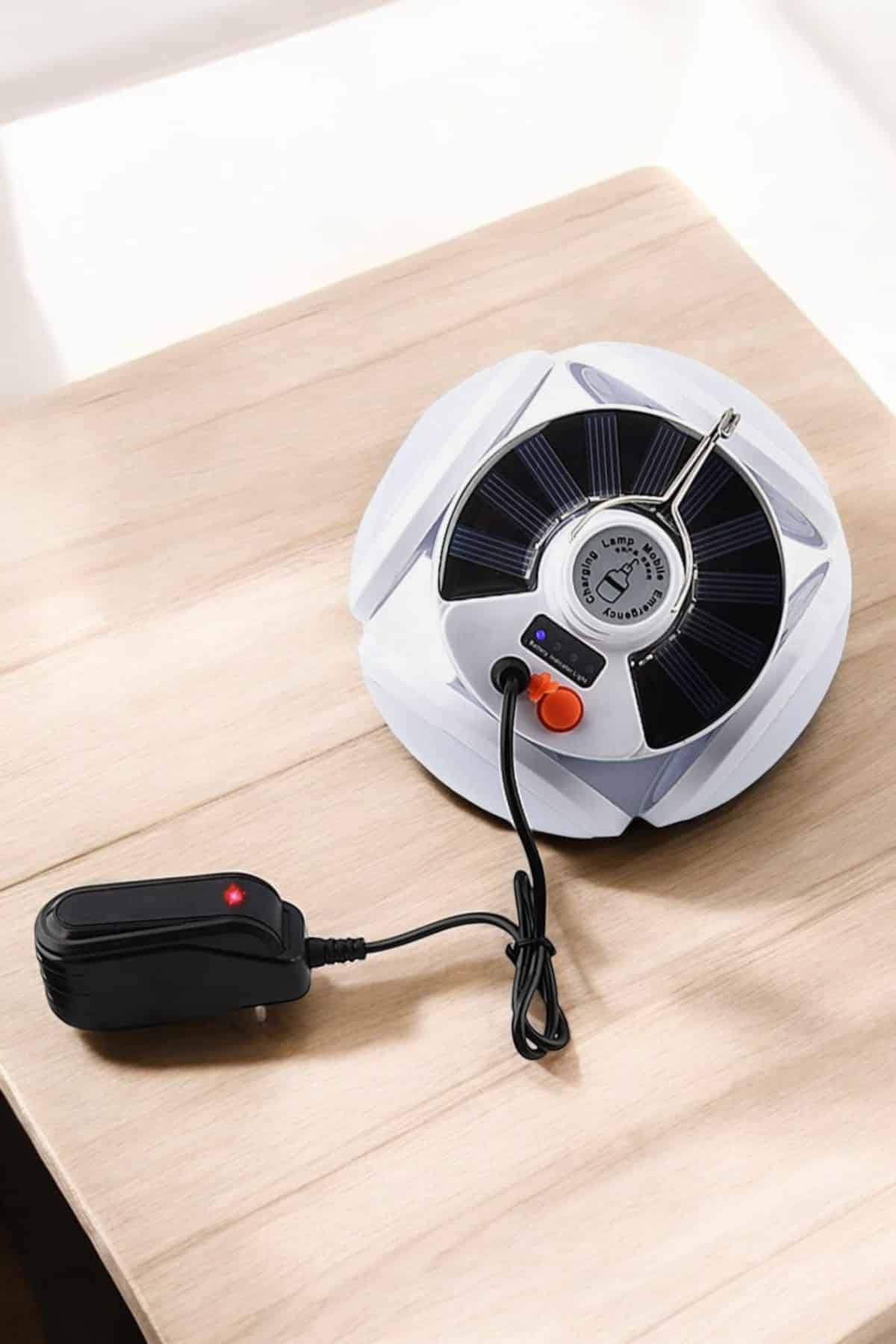 Katlanabilir Taşınabilir Kamp Lambası Işıldak Beyaz Işık Güneş Enerjili Solar Aydınlatma - Görsel 2