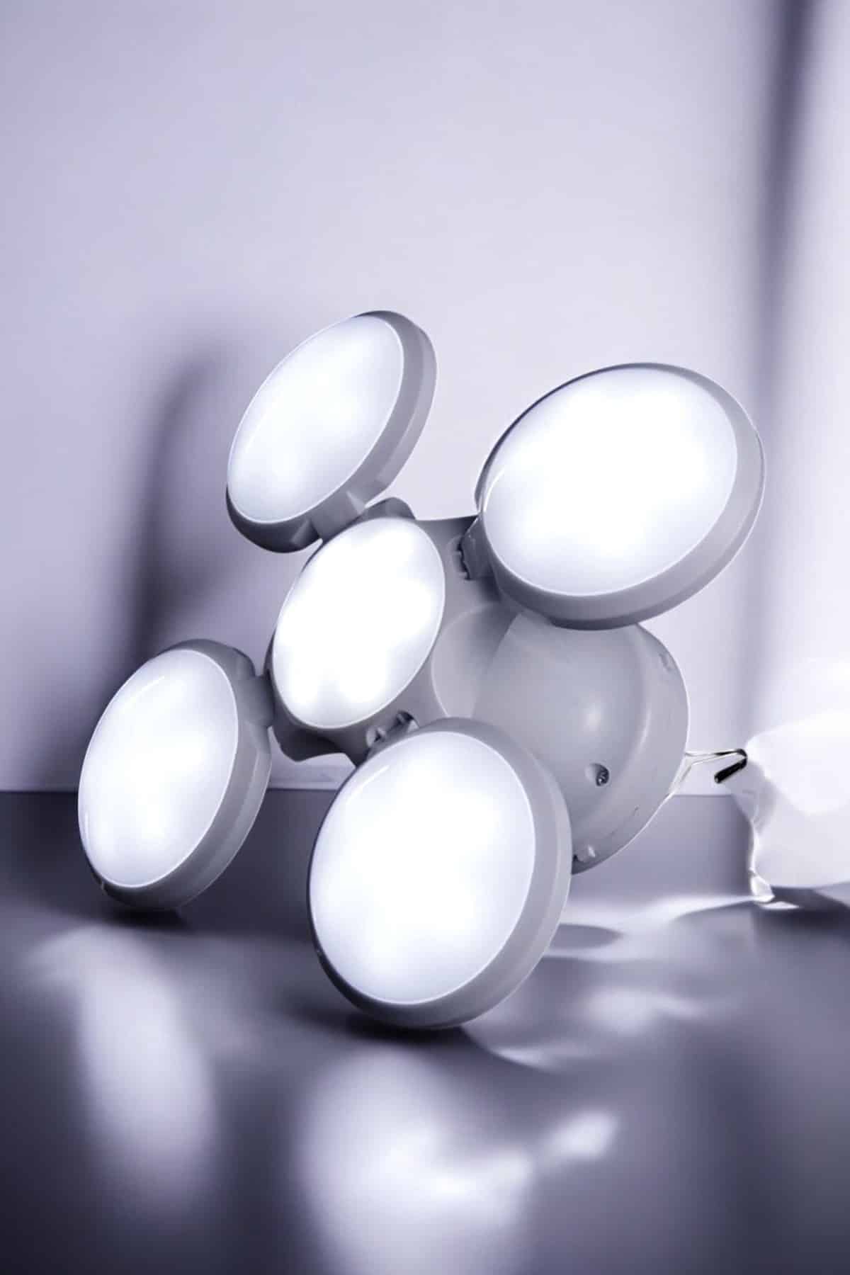 Güneş Enerjili Solar Aydınlatma Kamp Çadır Lambası Şarjlı Ampül Led Şarjlı El Feneri Işıldak - Görsel 2