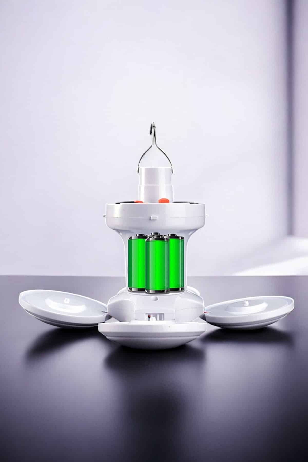 Güneş Enerjili Solar Aydınlatma Kamp Çadır Lambası Şarjlı Ampül Led Şarjlı El Feneri Işıldak - Görsel 3