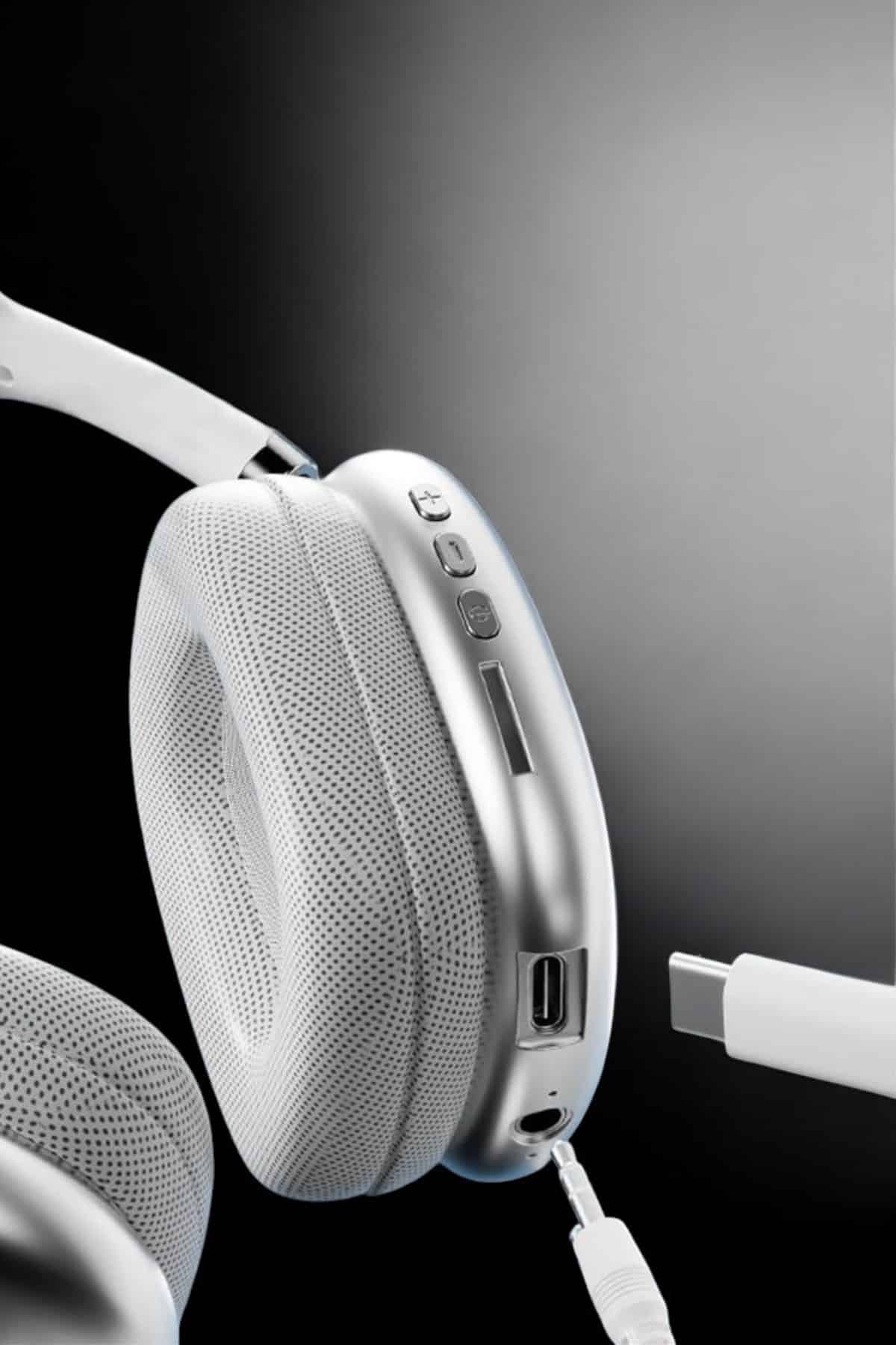 P9 Air Max Kablosuz 5.0 Mikrofonlu Bluetooth Kulaklık Beyaz Yüksek Ses Kaliteli - Görsel 2