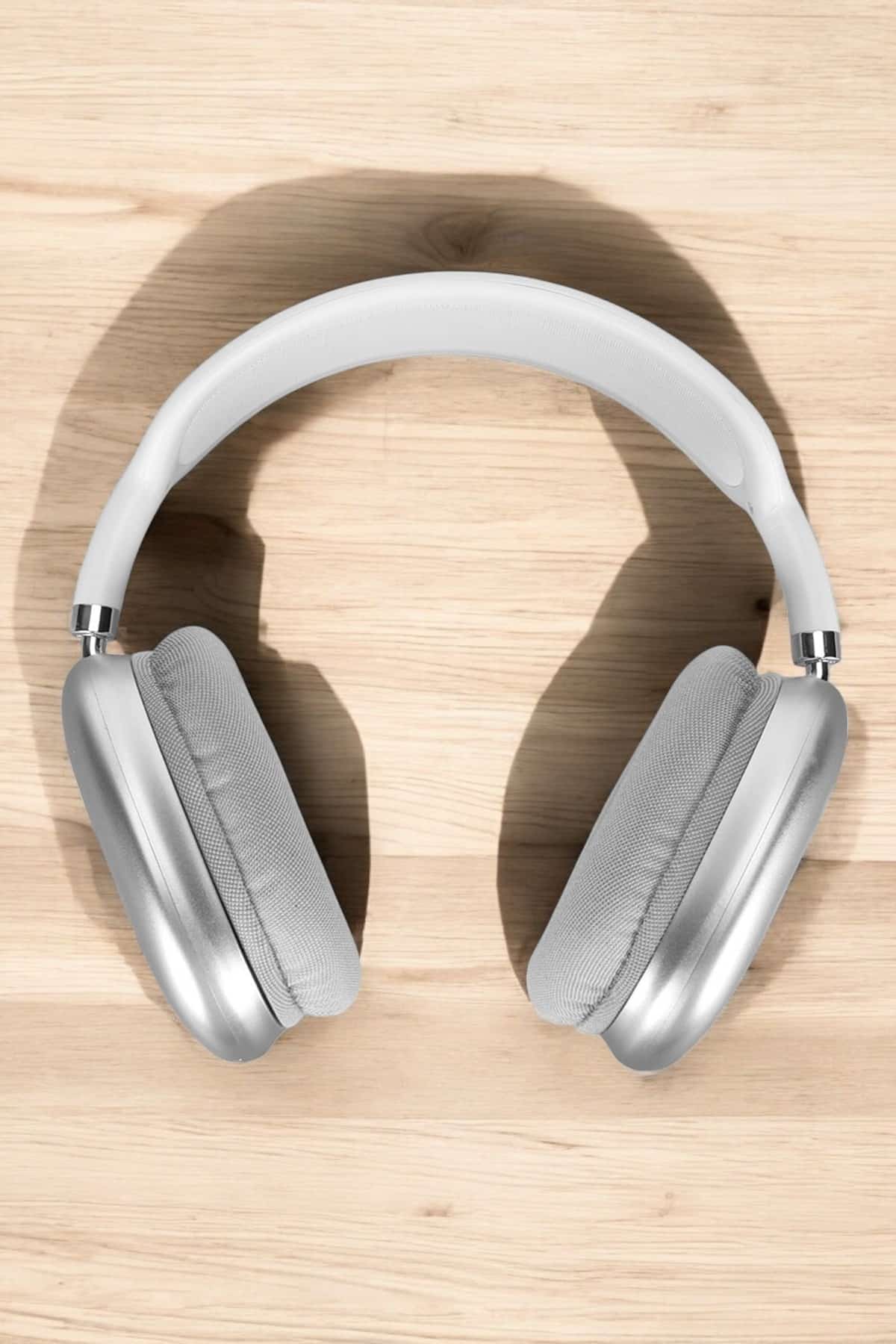 P9 Plus Kablosuz Kulak Üstü Bluetooth Kulaklık Beyaz Mikrofonlu Kulaküstü Kablosuz Kulaklık - Görsel 5