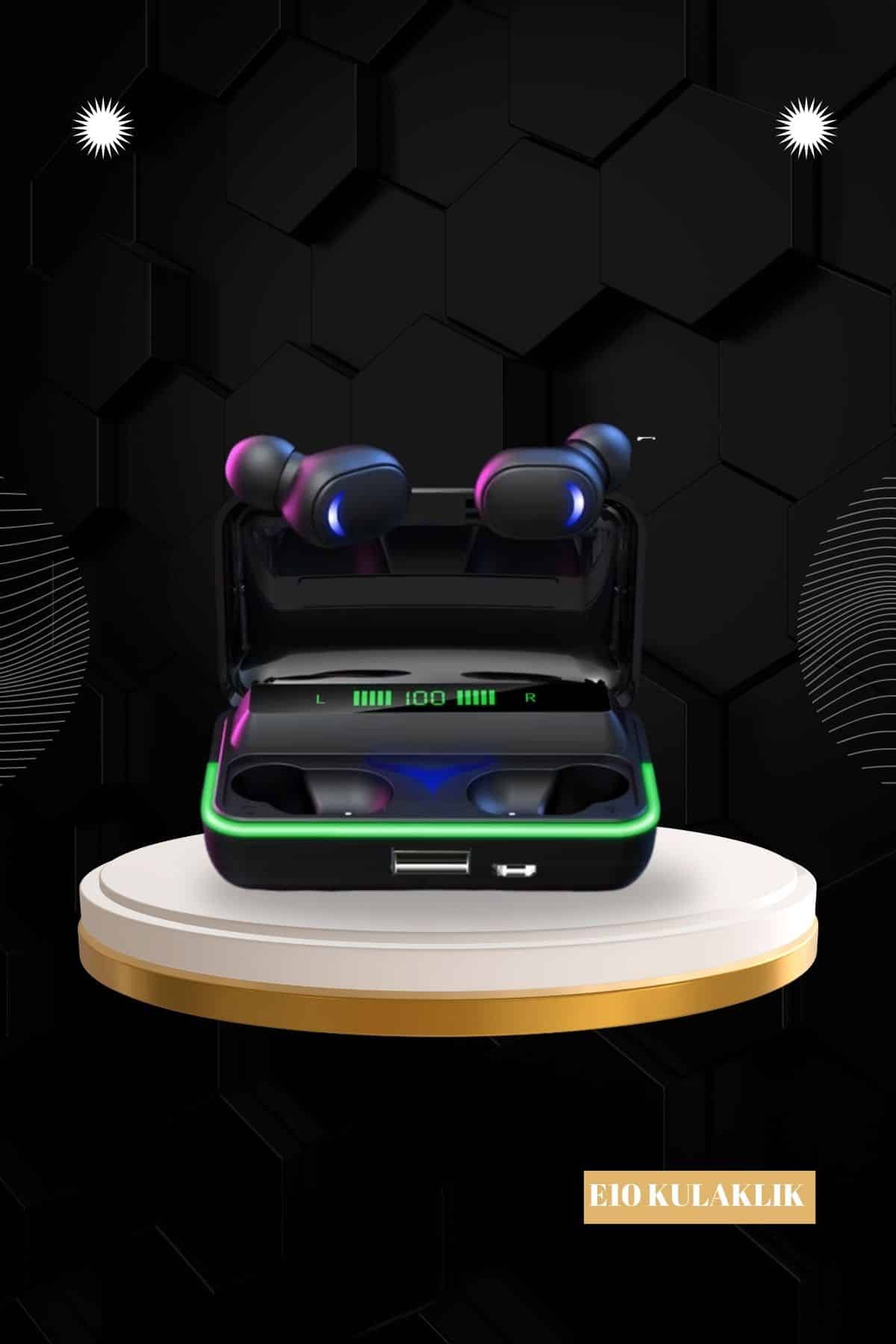 Powerbank Bluetooth Kulaklık Ve Akıllı Saat 7 Kordonlu Metal Kordon Plastik Kordon - Görsel 3