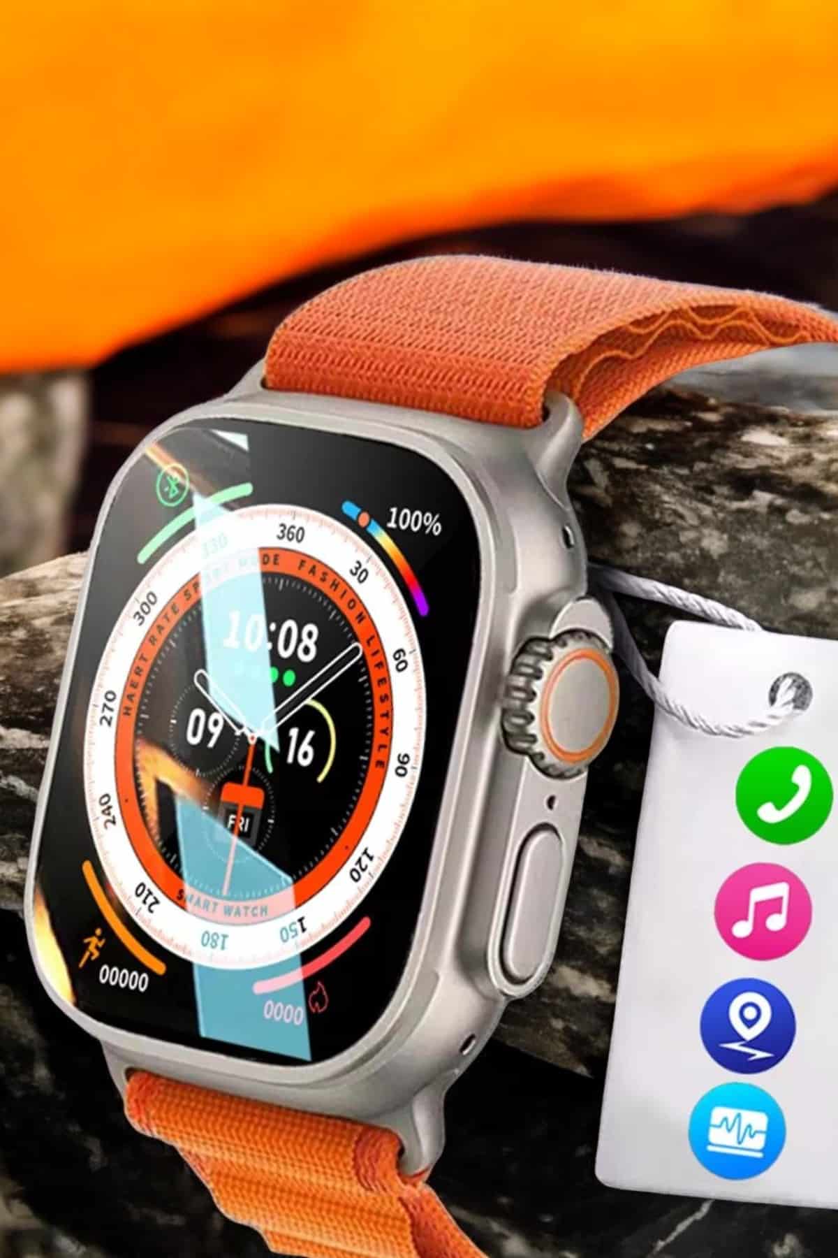 Akıllı Saat Uyku ve Spor Takibi Yeni Nesil Bluetooth Bağlantılı Amoled Ekran - Görsel 5