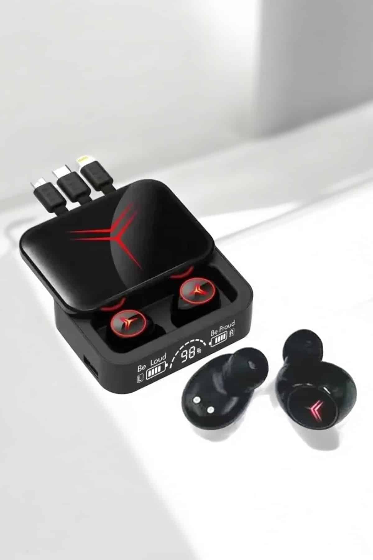 Ucuz ve Kaliteli Bluetooth Kulaklık TWS Çoklu Şarj Girişi Yüksek Ses Kaliteli - Görsel 4