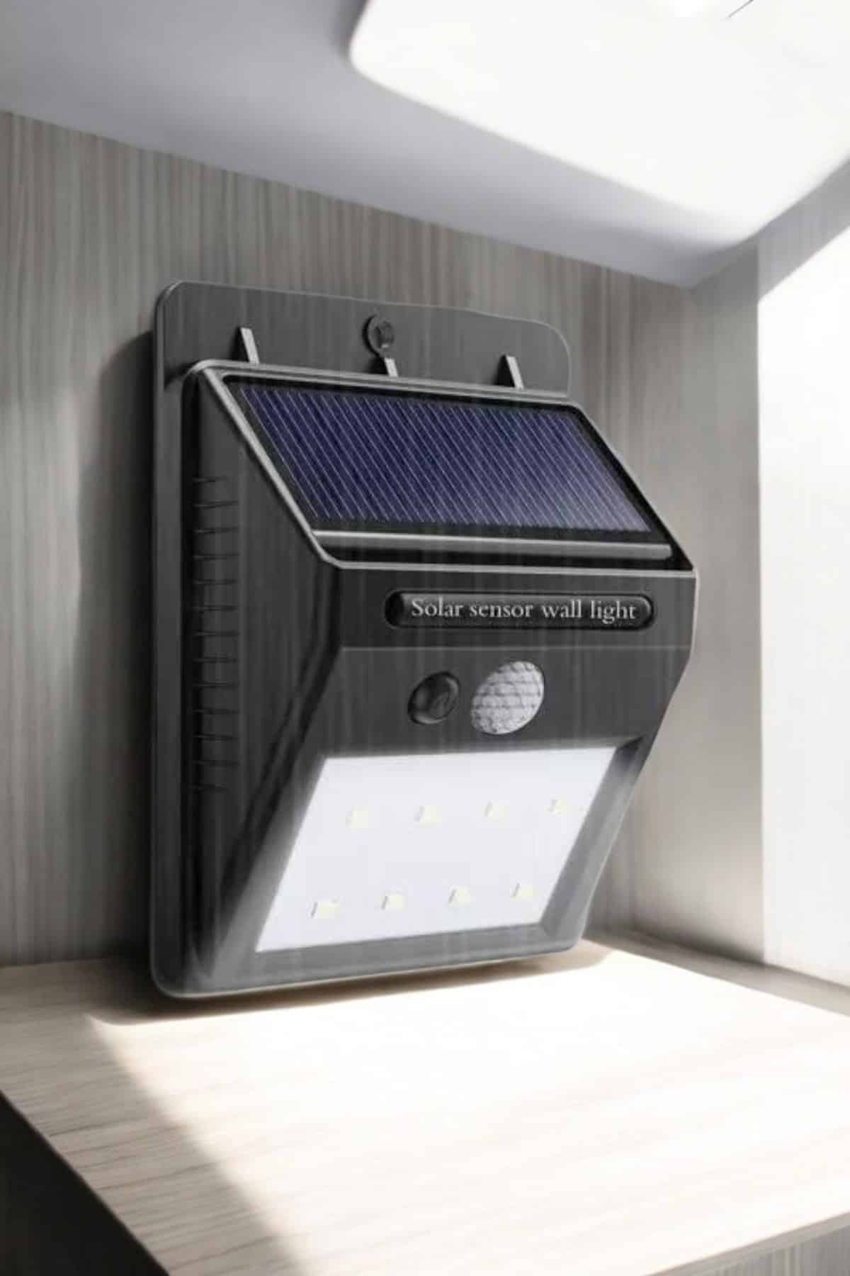 Solar Lamba Giriş Bahçe Yol Avlu Hareket Sensörlü Led Parlak Gece Su Geçirmez - Görsel 4