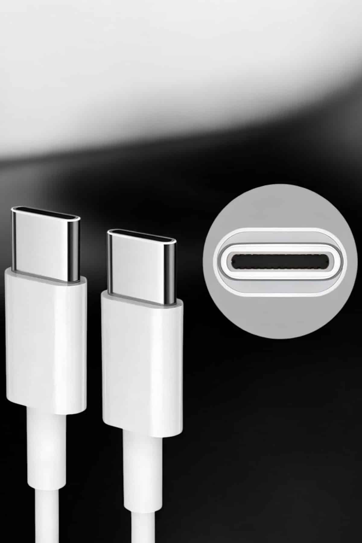 İOS Uyumlu Type-C Girişli Hızlı Şarj 15/15 Pro Max Adaptör ve Kablosu - Görsel 3