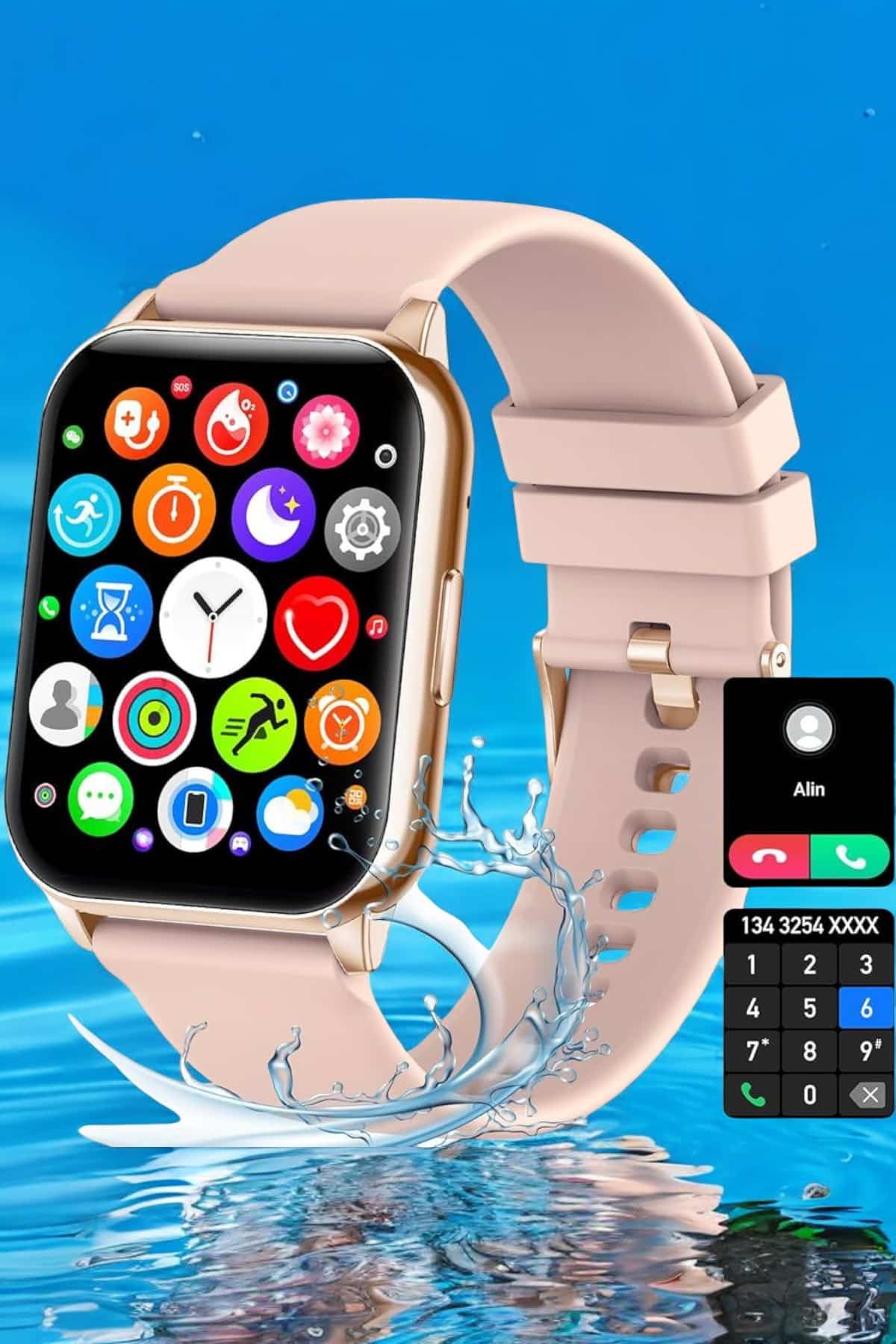 Akıllı Saat Amoled Ekran 3 Kordonlu Aksesuar Hediyeli Sesli Görüşme - Görsel 5