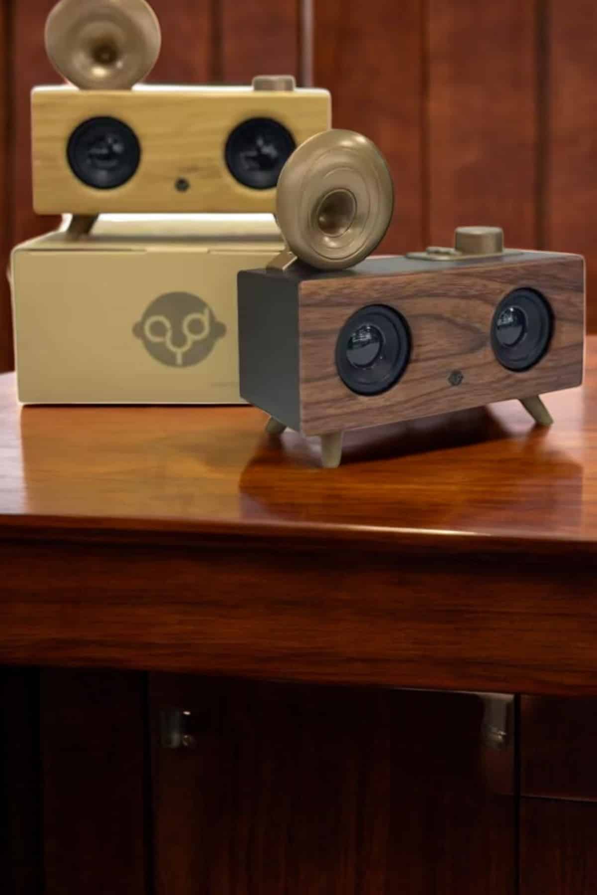 Çalar Radyo Müzik Kutusu Nostaljik Hoparlör Speaker - Görsel 4