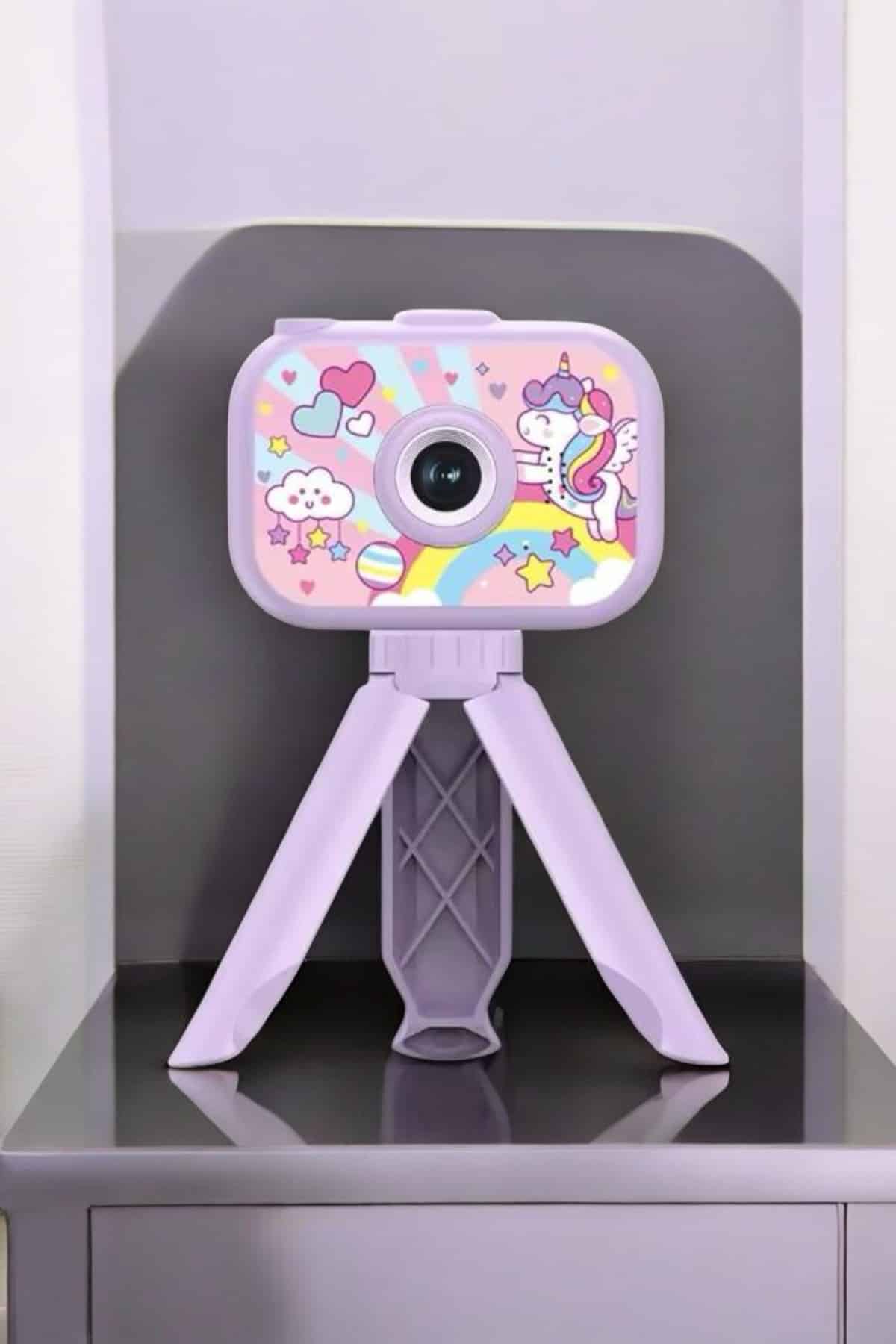 Ayaklı Mini Fotoğraf Makinesi Çocuk Için Eğitici Video Kamera - Görsel 2