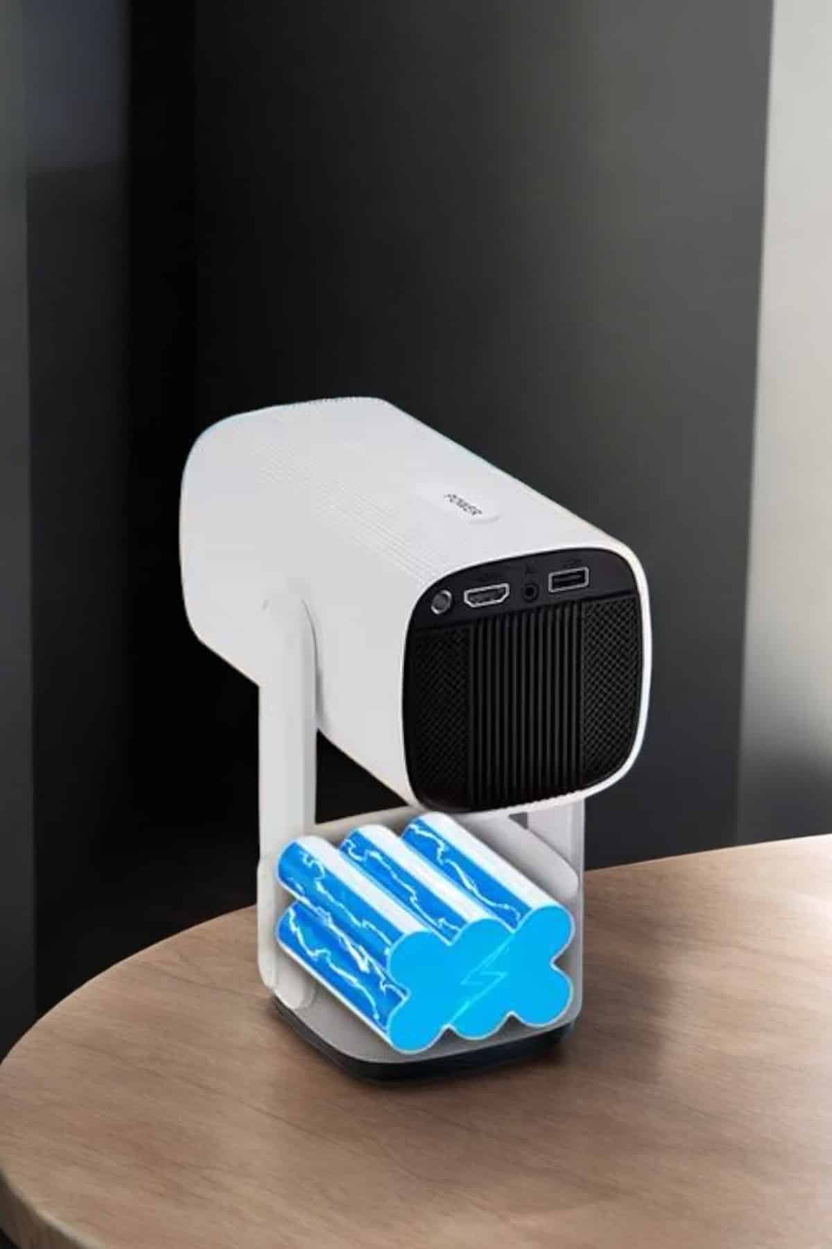 Akıllı Projeksiyon Powerbankli Taşınabilir Sinema Projektörü 4k HD Kaliteli - Görsel 3