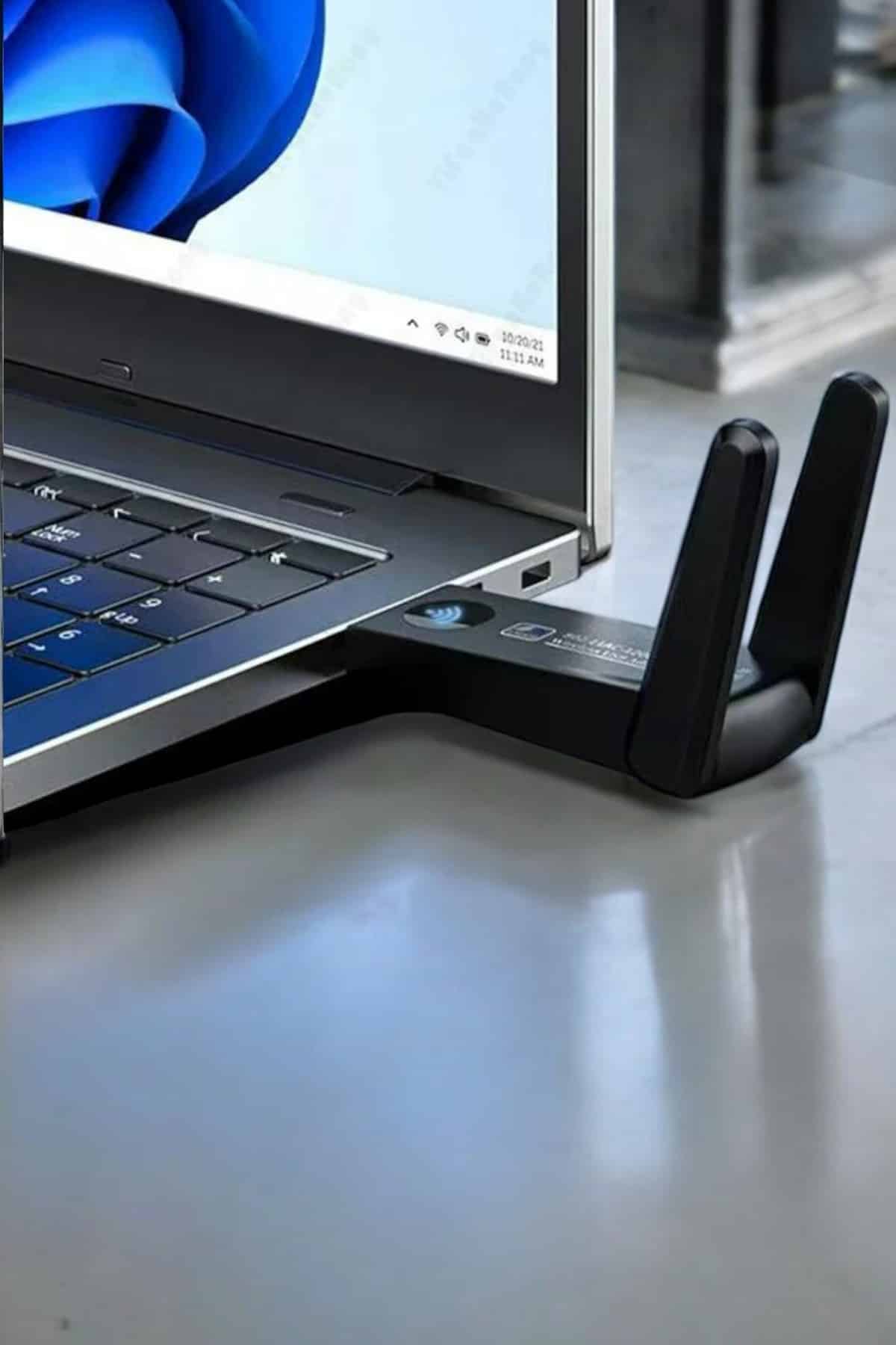 Wifi Alıcı Wifi Adaptörü USB Girişli 3.0 - Görsel 3