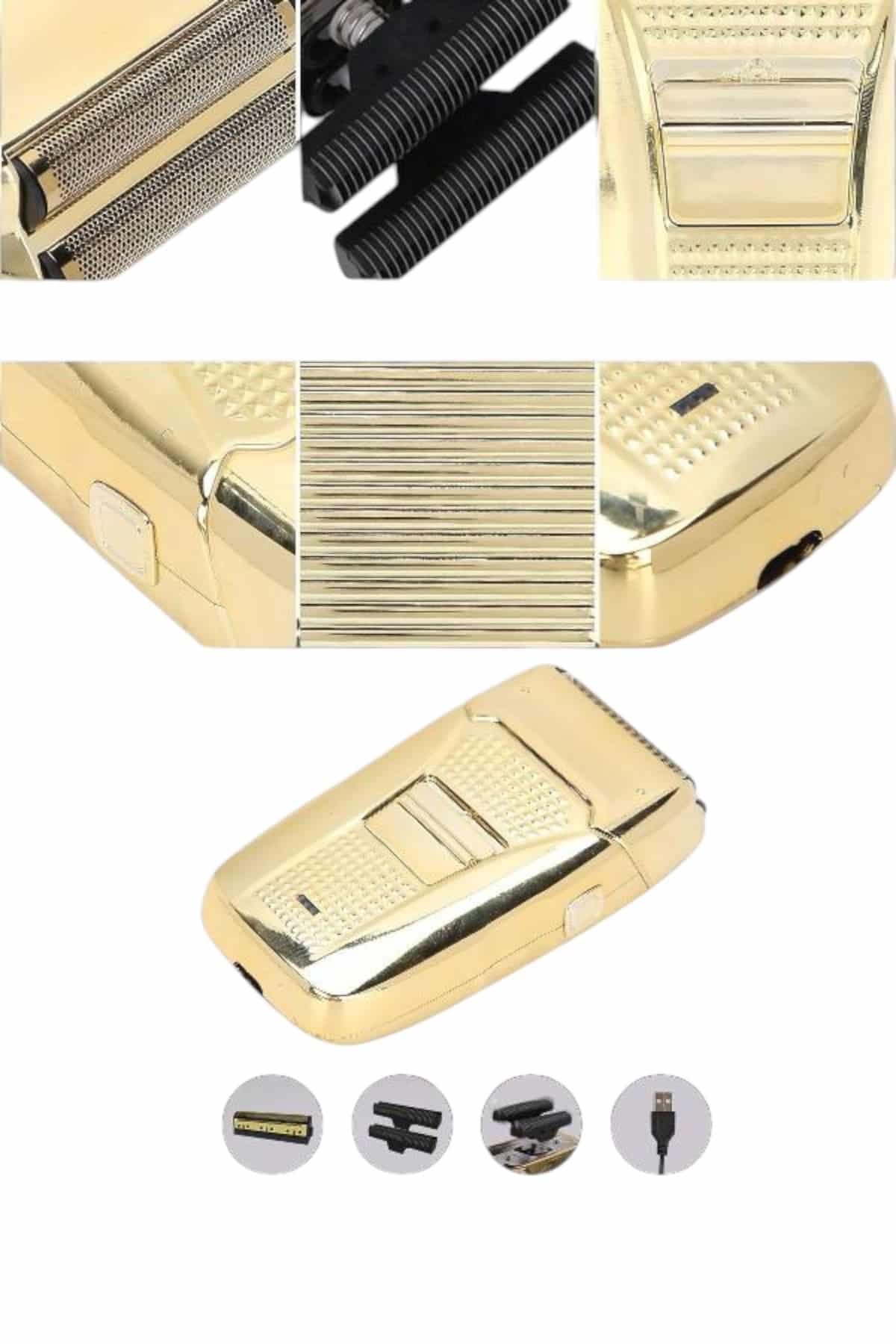 Tıraş Makinesi Sinek Kaydı Saç Sakal ve Vücut Tıraşına Uygun - Görsel 3