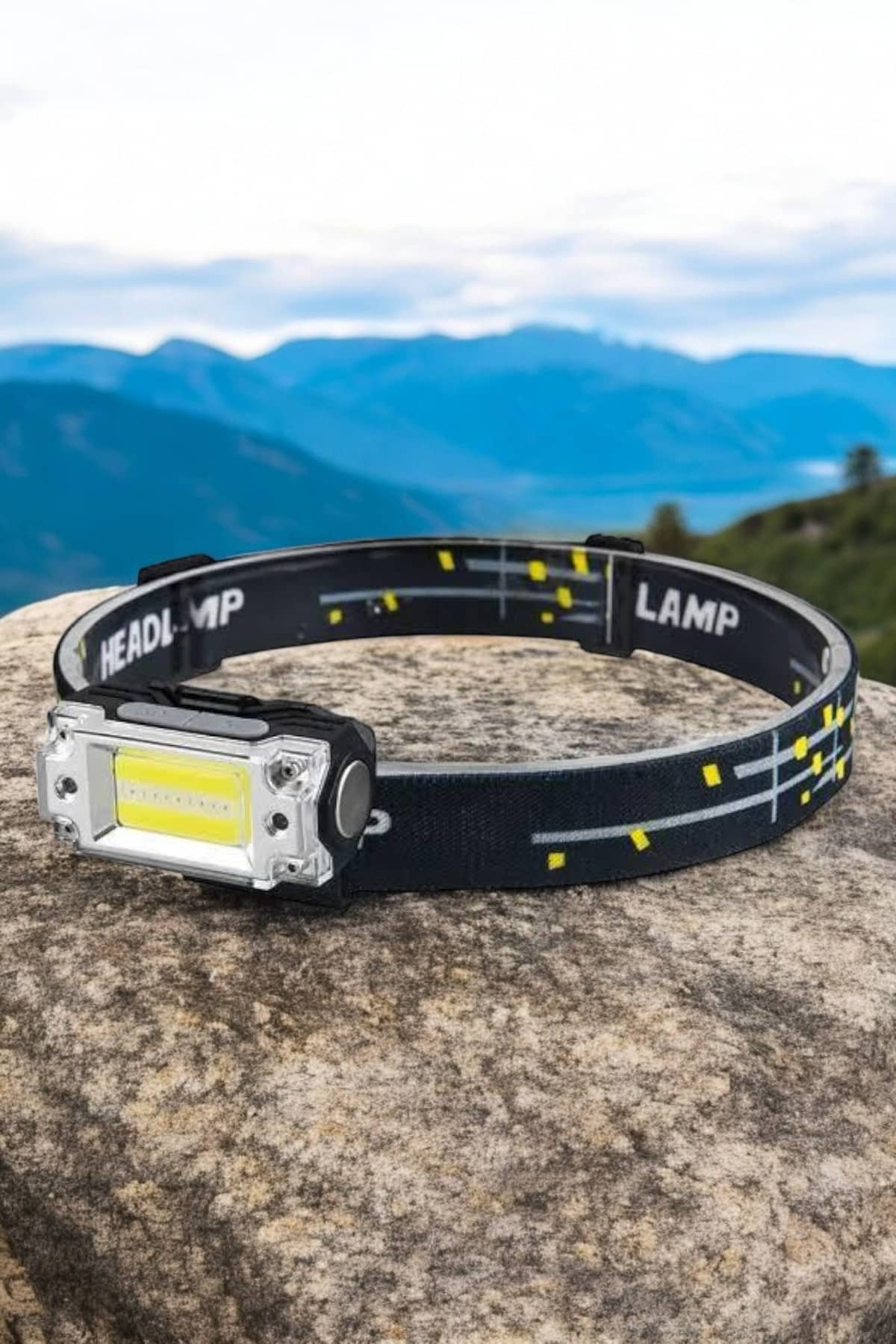 Kafa Lambası Kamp Feneri Balıkçı Feneri Başlıklı Suya Dayanıklı - Görsel 2