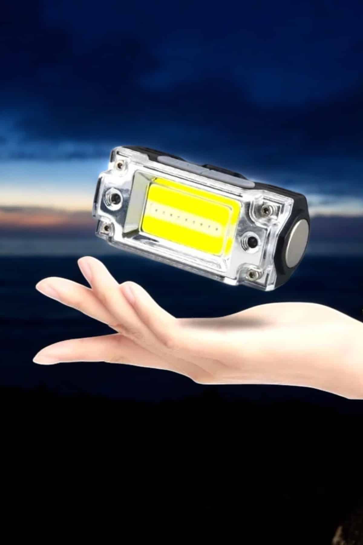 Kamp Feneri Balıkçı Feneri Başlıklı Suya Dayanıklı Kafa Lambası - Görsel 3