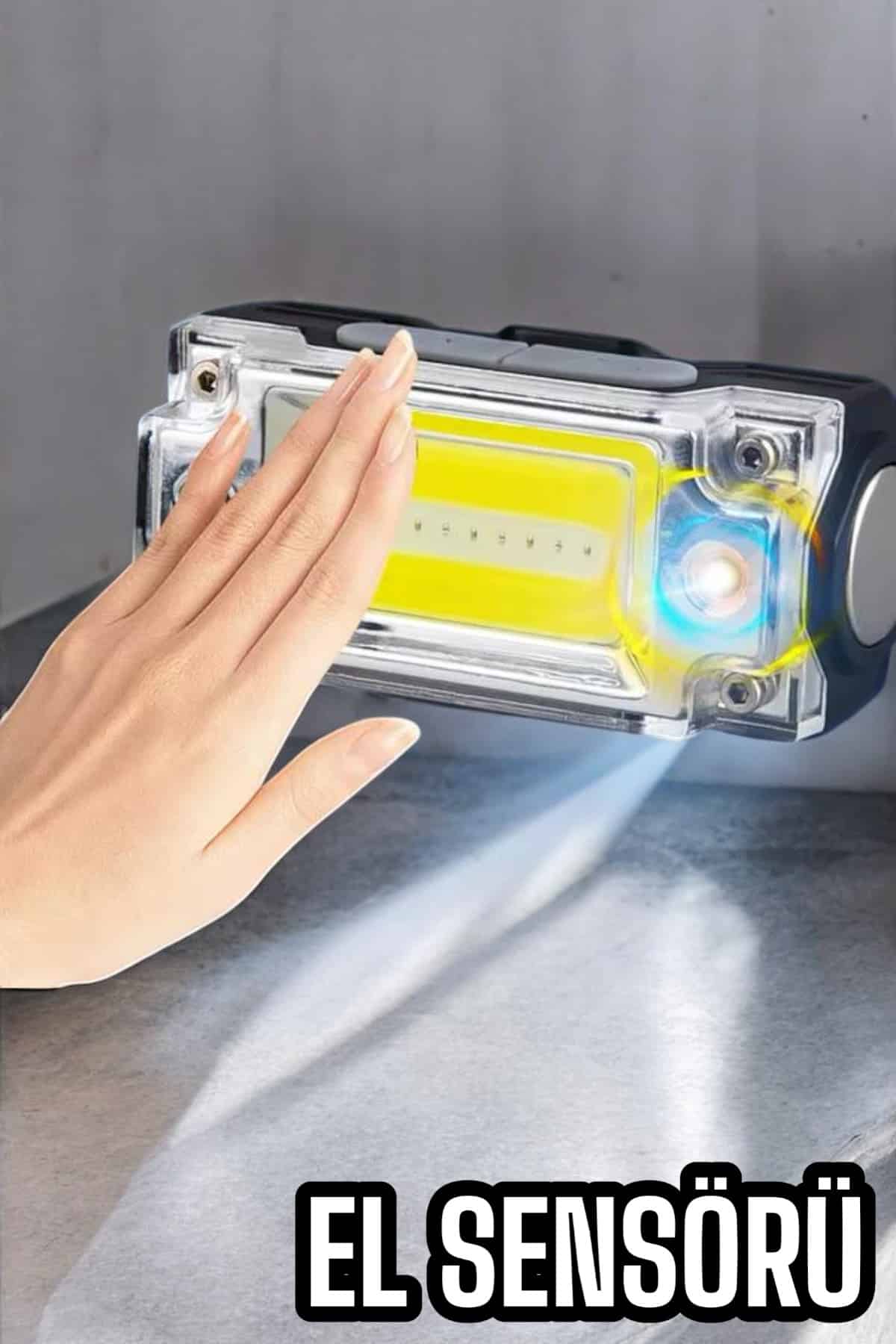 Şarjlı Kafa Feneri Suya Dayanıklı Ayarlanabilir Kamp Feneri - Görsel 4