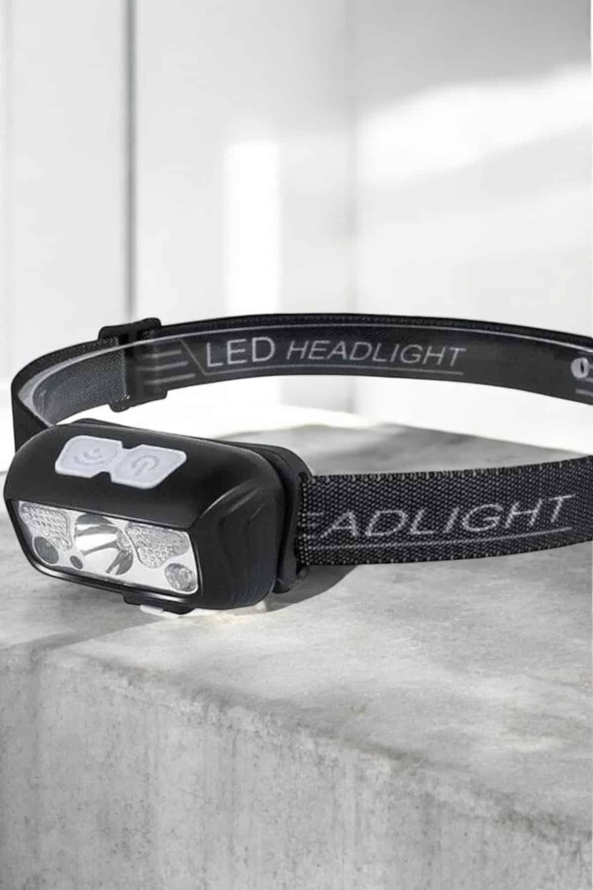 Kafa Lambası Kamp Lambası Sensörlü Şarjlı Ayarlanabilir - Görsel 2