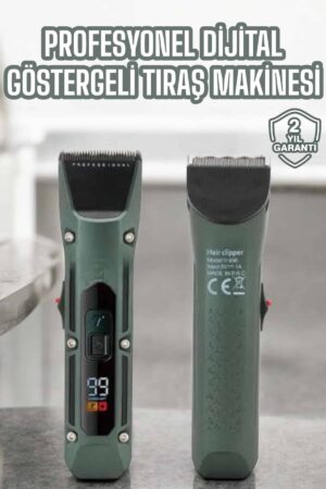 Tıraş Makinesi Dijital Göstergeli Turbo Motor Paslanmaz Çelik