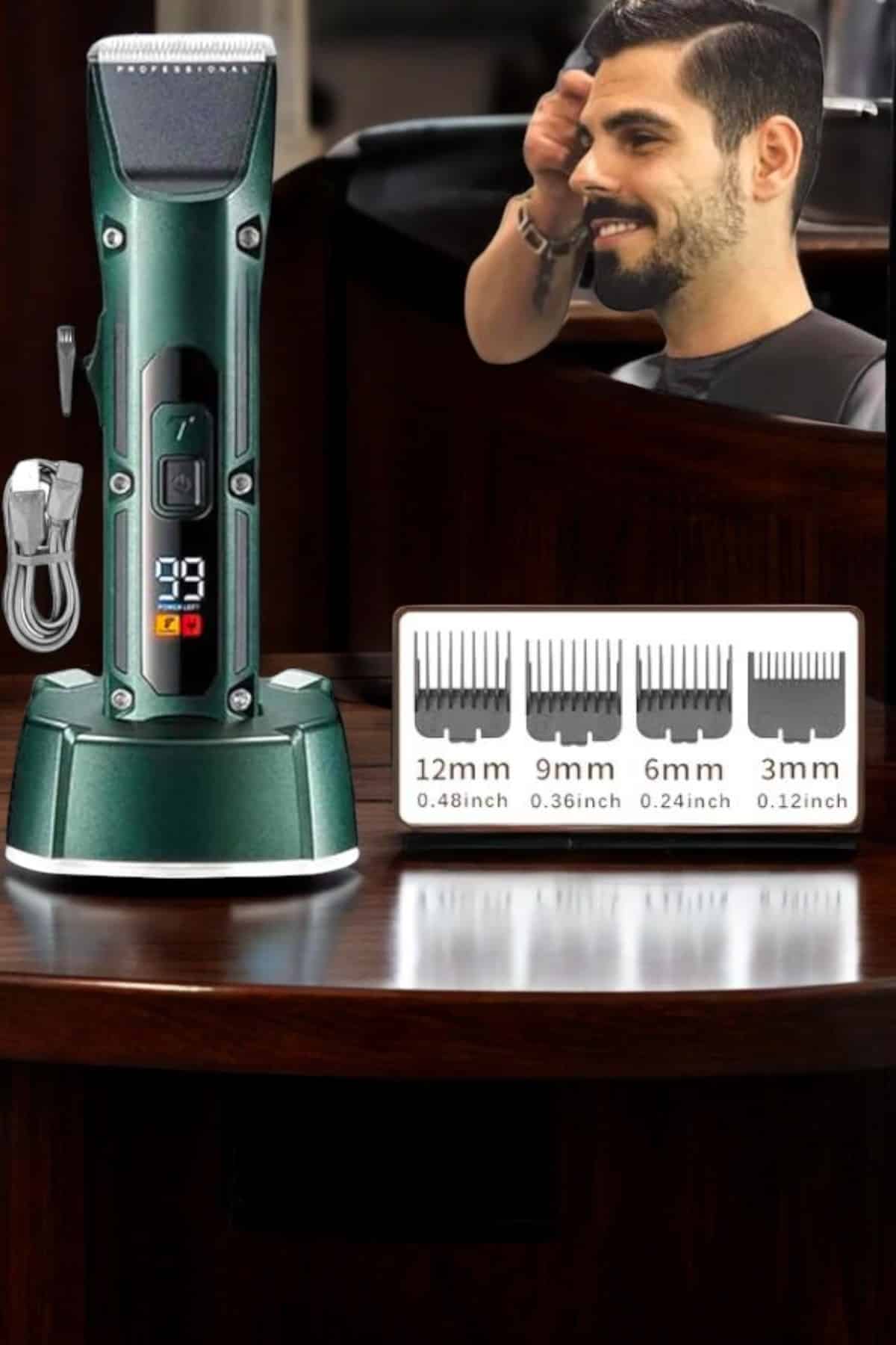 Tıraş Makinesi Uzun Pil Ömrü Şarjlı Günlük Tıraş Makinesi - Görsel 2