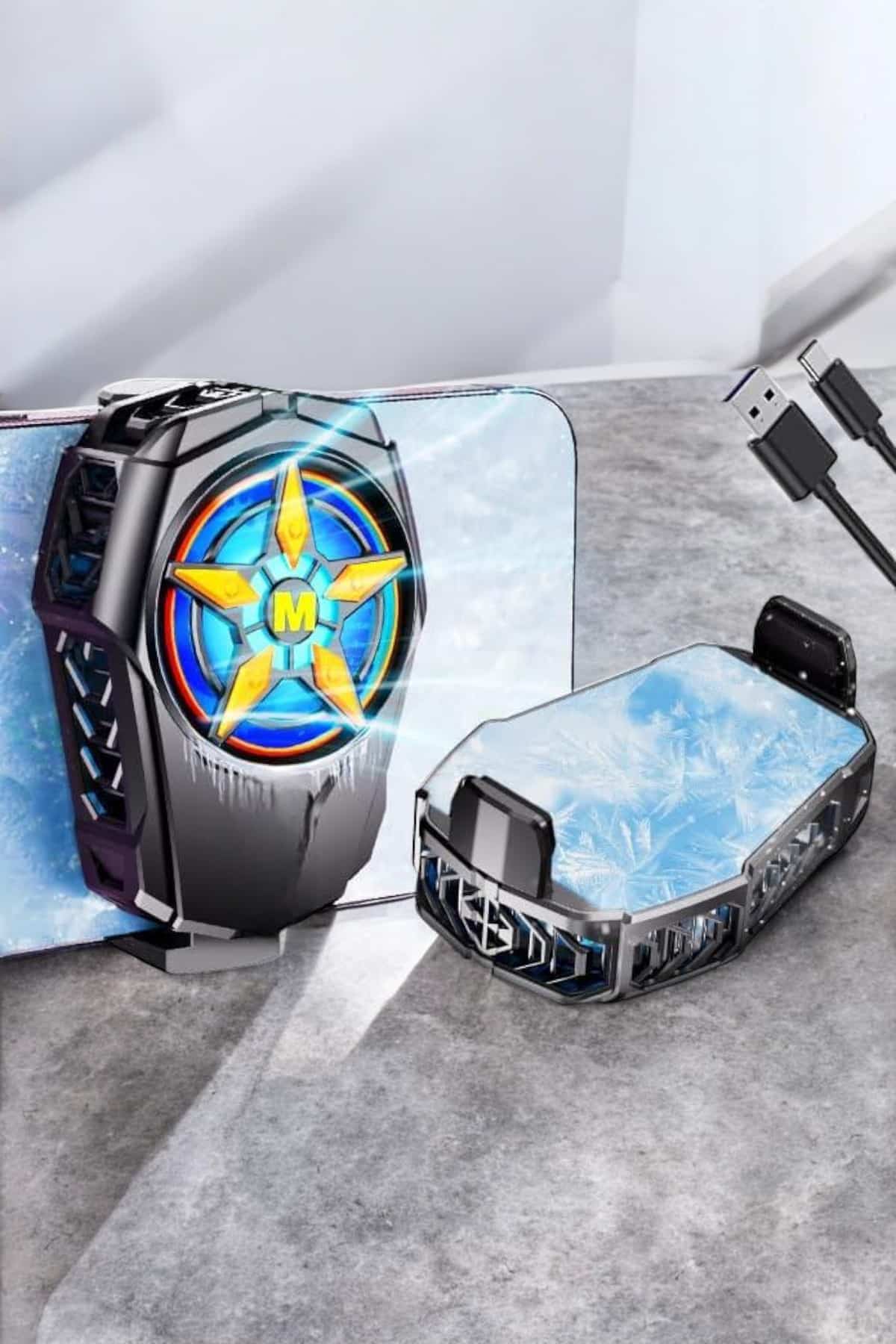 Fanlı Radyatör Soğutucu Telefon Soğutucu Tüm Telefonlara Uyumlu - Görsel 4