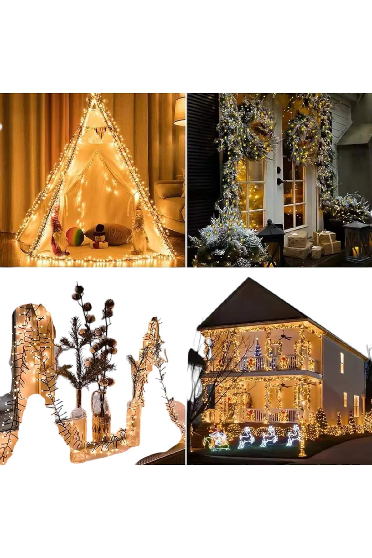 10 Metre Led Işık Saçaklı Dekoratif Şerit Led - Görsel 5