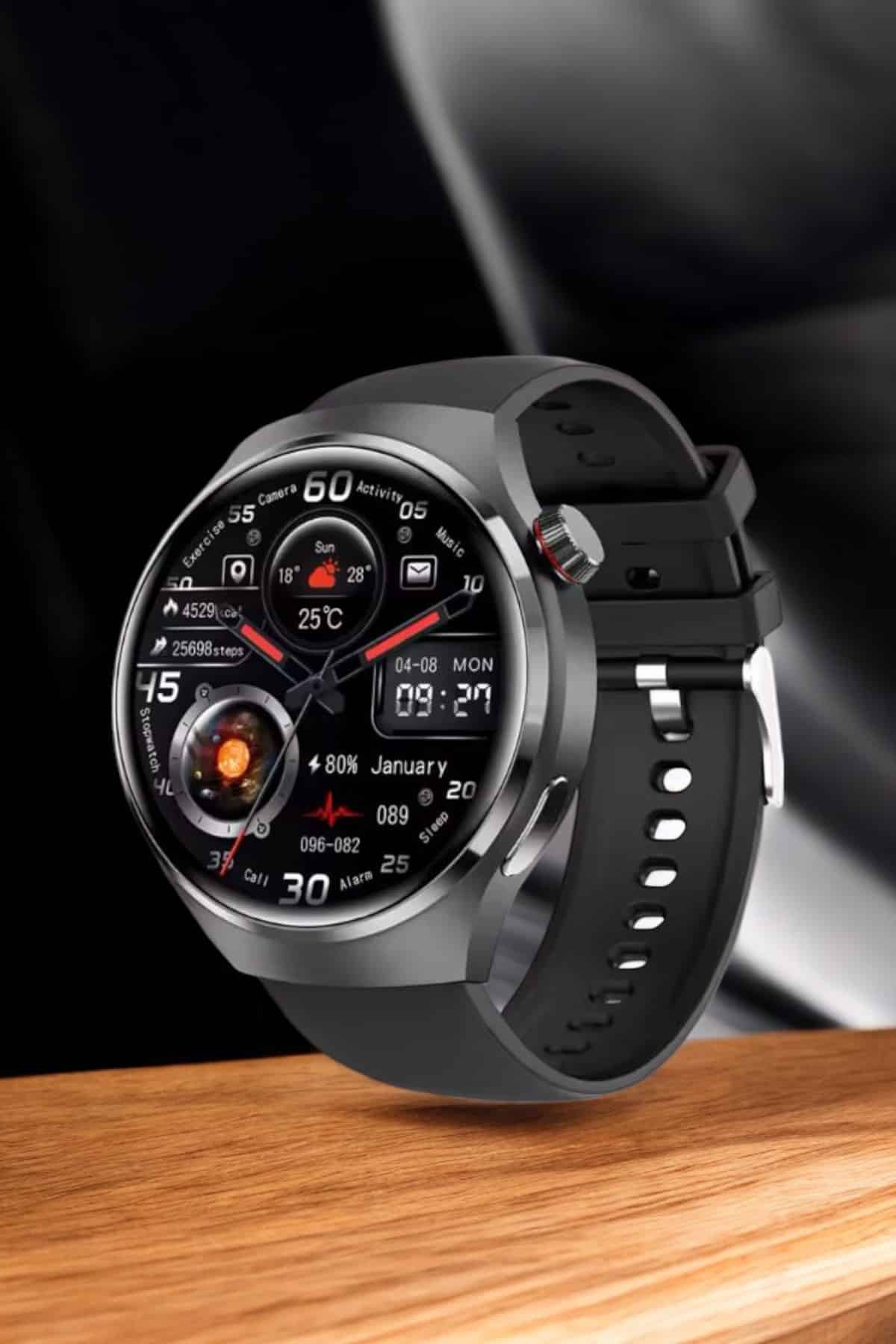 Akıllı Saat Nabız Sensörlü Bildirim Görebilen Spor Modları GPS Takibi - Görsel 4