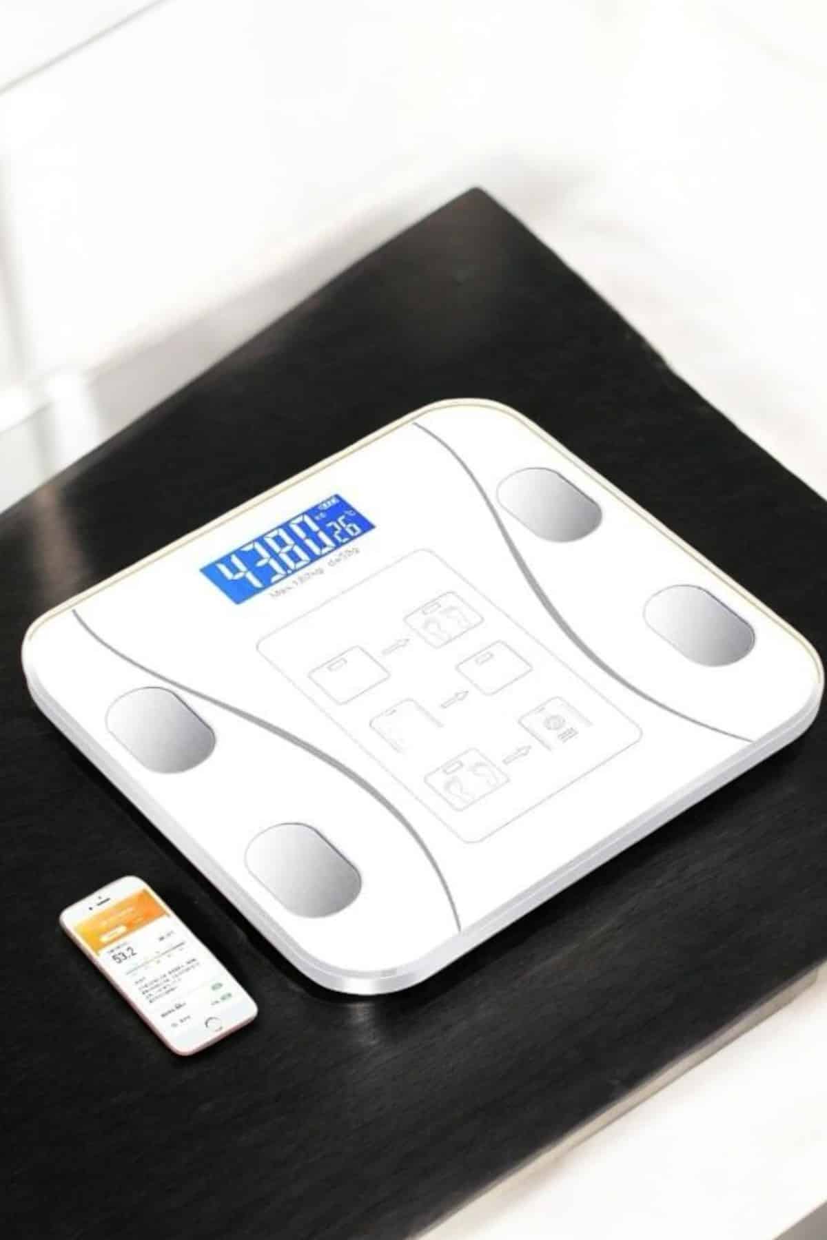 Tartı Baskül Dijital Elektronik Tartı Vücut Analiz Wifi Akıllı Yağ Ölçer - Görsel 3