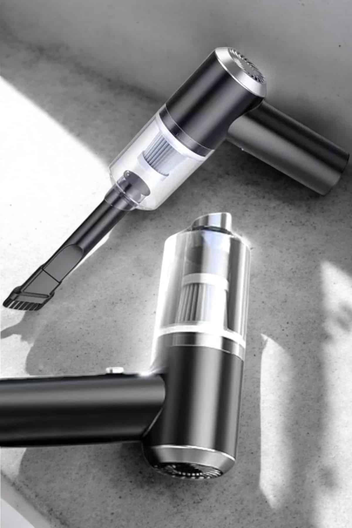 Araç İçi Süpürge Vakumlu Şarjlı Süpürge Filtreli - Görsel 2