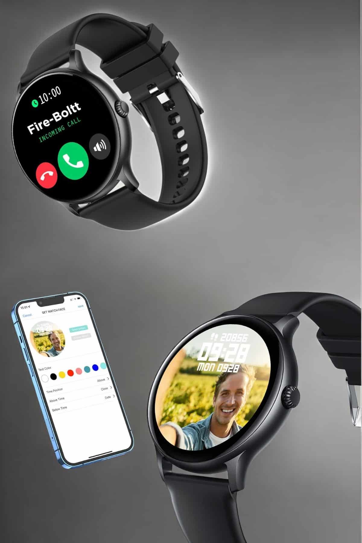 Akıllı Saat Sesli Görüşme Bluetooth Bağlantılı 3 Kordonlu - Görsel 3