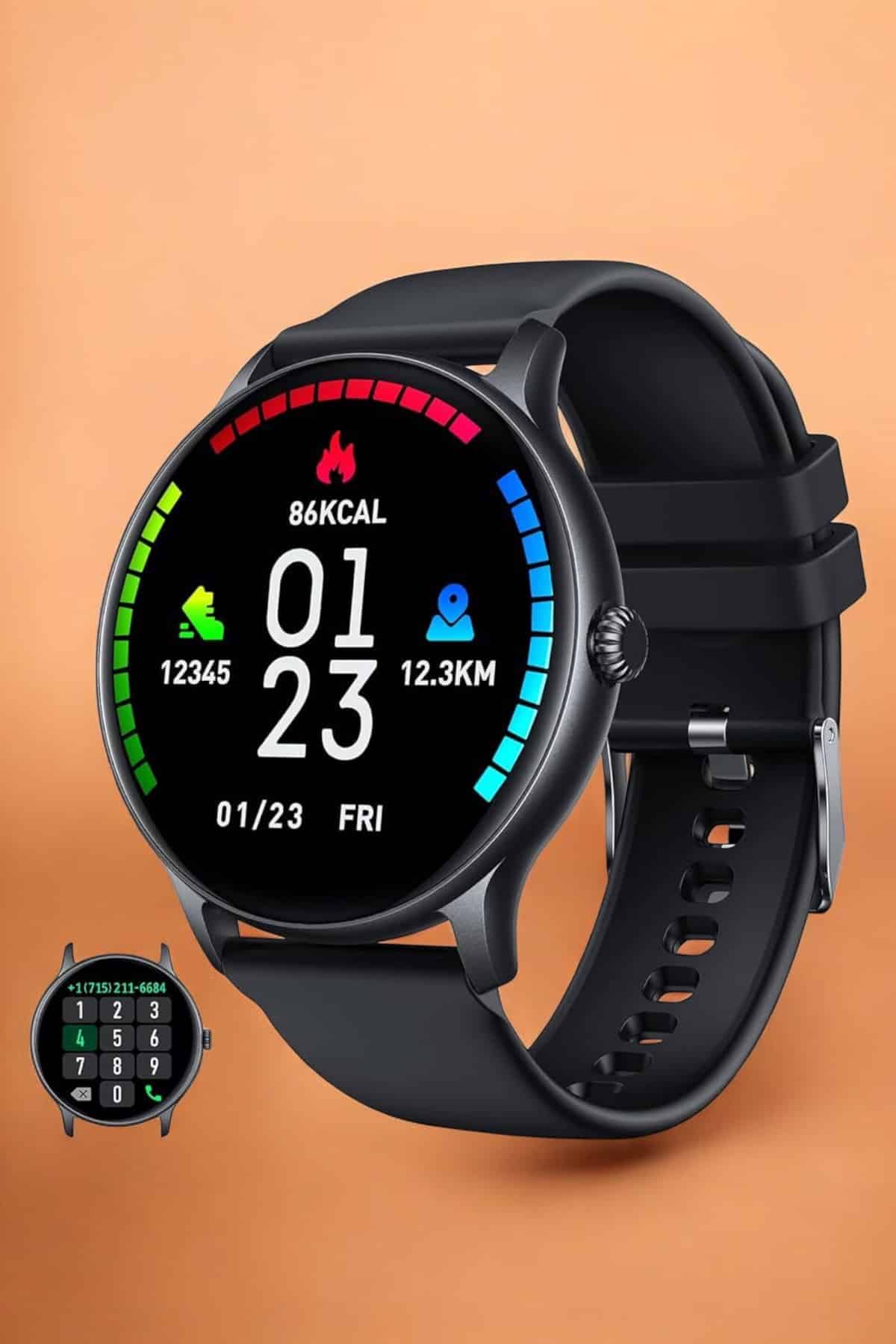 Akıllı Saat Sesli Görüşme Bluetooth Bağlantılı 3 Kordonlu - Görsel 5