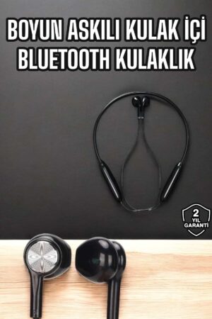 Kablolu Boyun Askılı Dijital Göstergeli Bluetooth Kulaklığı 60 Saat
