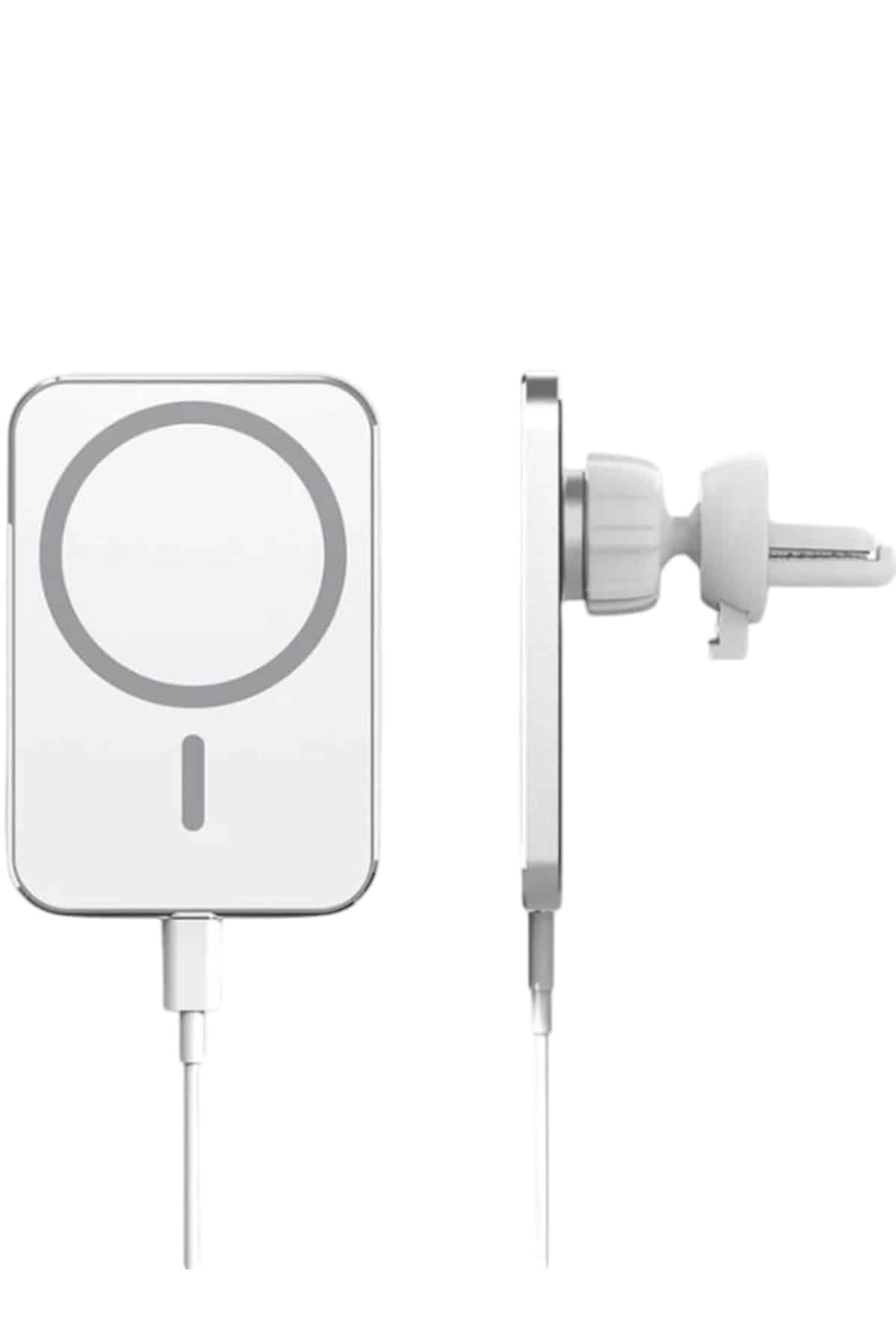 Kablosuz Şarj Aleti Magsafe Araç Içi Manyetik Şarj 15W İOS Uyumlu - Görsel 3