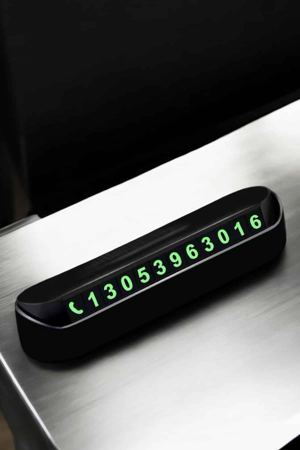 Araba Park Numaratörü Araç İçi Numaralık Değiştirilebilir Çevirmeli Mini - Görsel 5