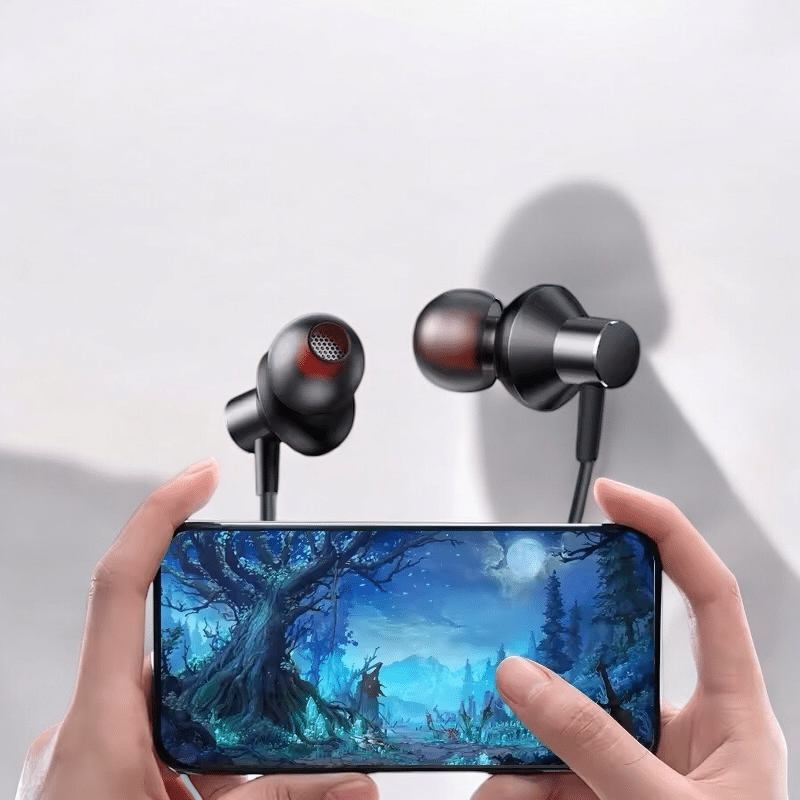 Boyun Bantlı Kablolu Kulaklık ANC Özelliği Uzun Şarj Süreli Sporcu Kulaklığı 100 saat - Görsel 4