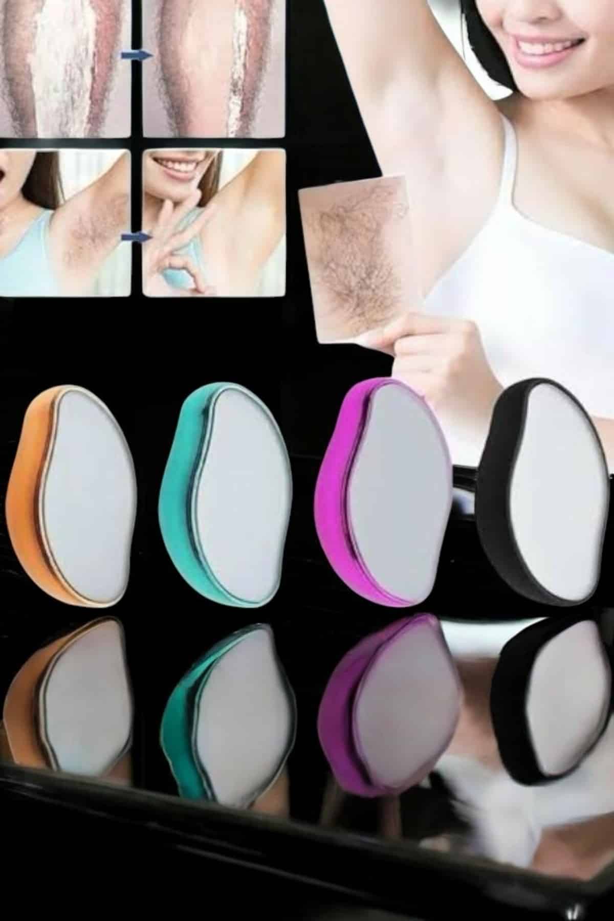 Crystal Eraser Epilasyon Aleti Tüy Silgisi Tüy Alıcı Kristal Epilatör Ağda - Görsel 3