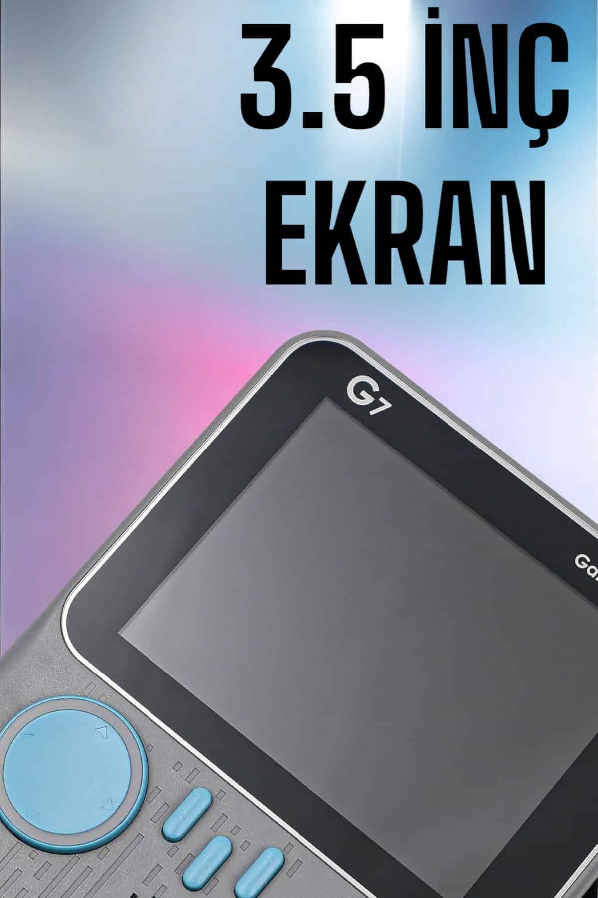 Mini Atari El Atarisi 3.5 inç Ekran Çift Konsol 666 Adet Retro Oyun Gameboy El Atarisi - Görsel 4