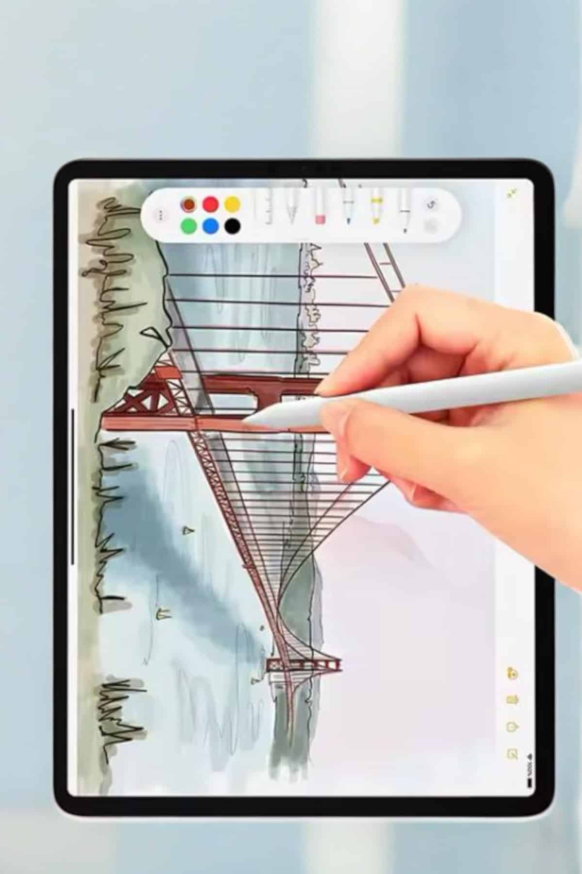 Tablet Kalemi iOS Android Windows Uyumlu Yedek Uçlu Universal Çizim Kalemi - Görsel 4