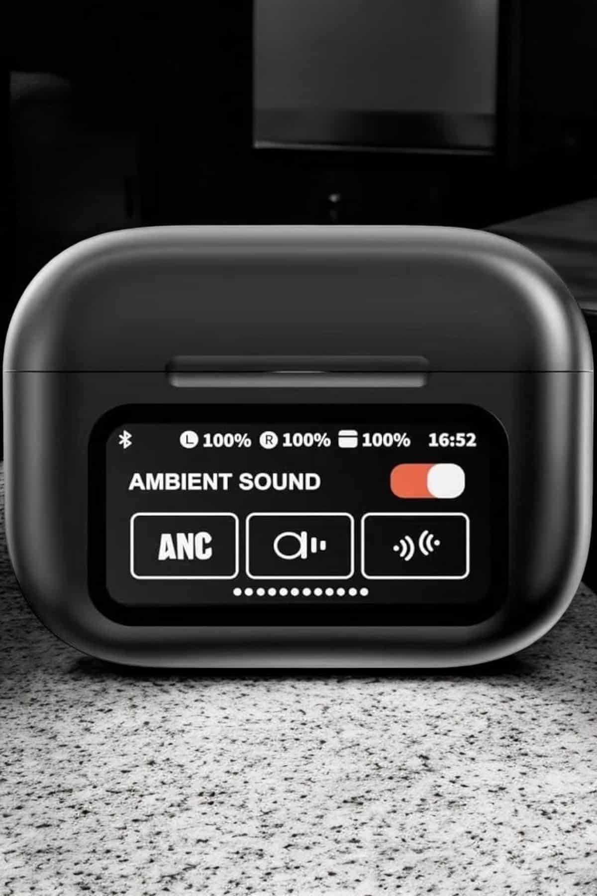 Bluetooth Kulaklık Kablosuz Ekranlı ANC/ENC Destekli Dokunmatik - Görsel 3