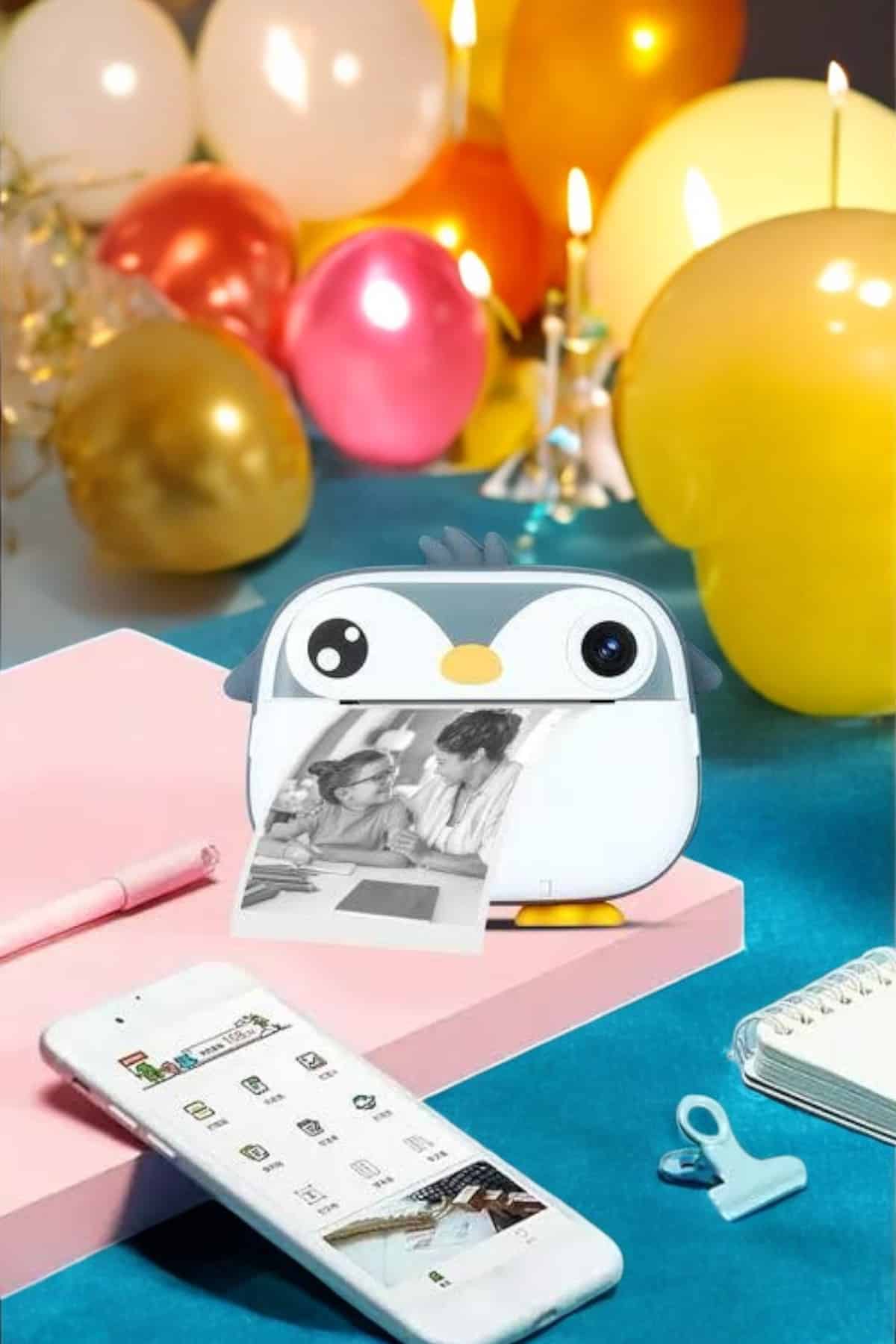 Çocuklar için Fotoğraf Makinesi Anlık Baskı Makinesi HD Görüntü Kalitesi - Görsel 2