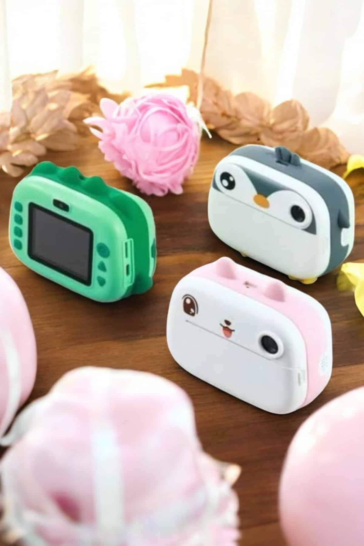 Çocuklar İçin Özel Fotoğraf Makinesi Printer Kamera Taşınabilir HD - Görsel 3