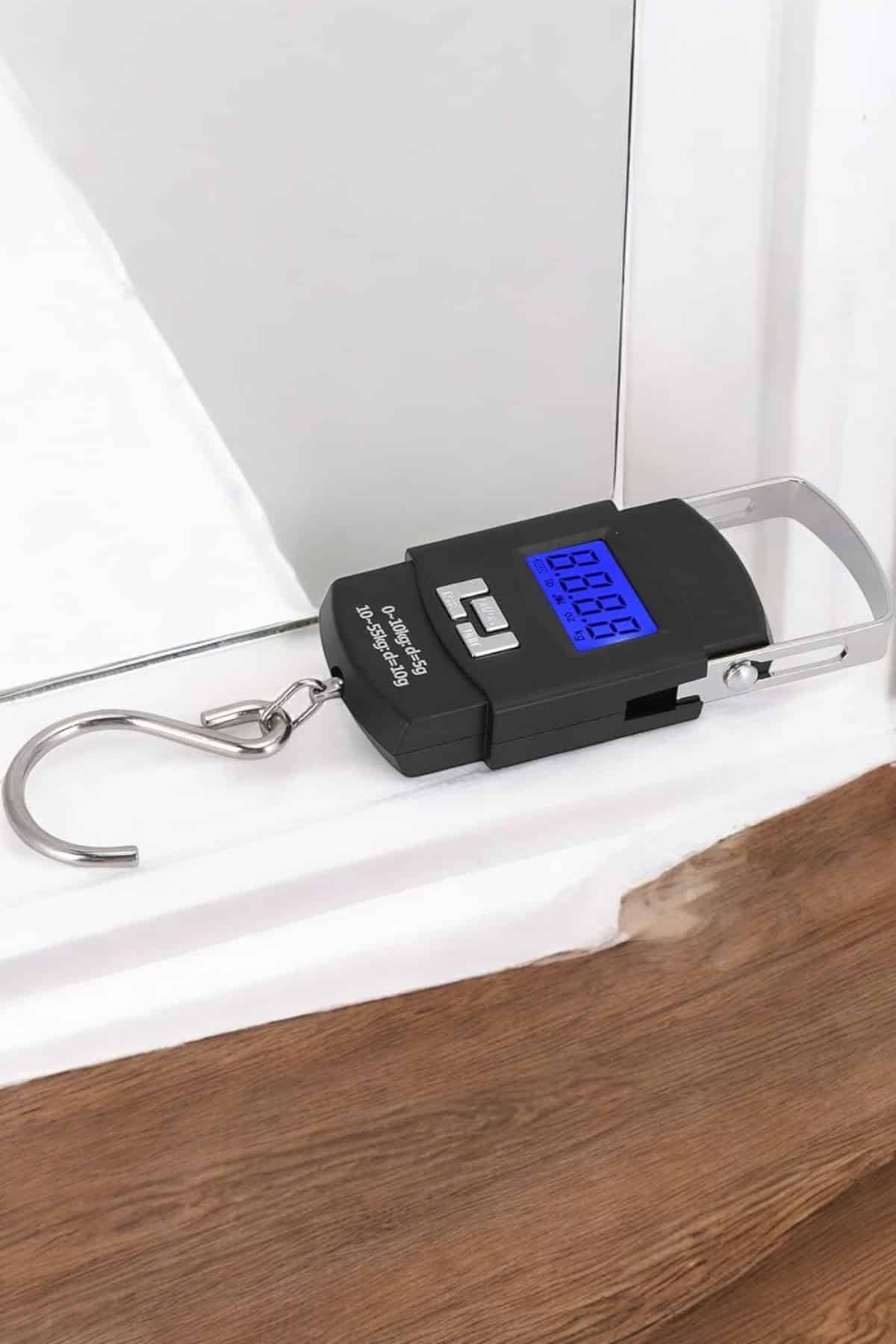 50 Kg El Kantarı Ağırlık Ölçer Dijital Ekranlı Kancalı Portatif - Görsel 2