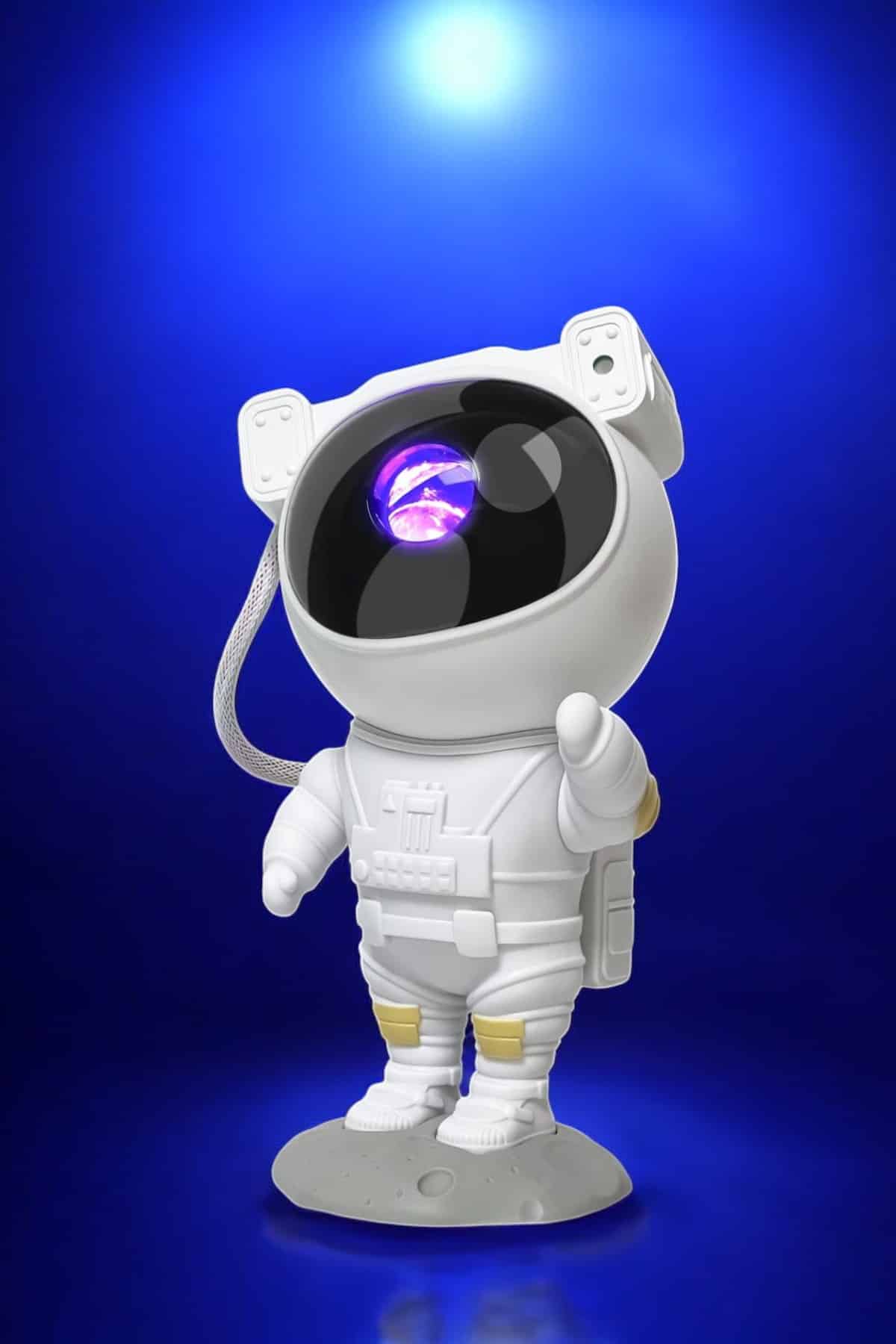Çocuklara Özel Projeksiyon Astronot Lamba Speaker Sevimli - Görsel 4