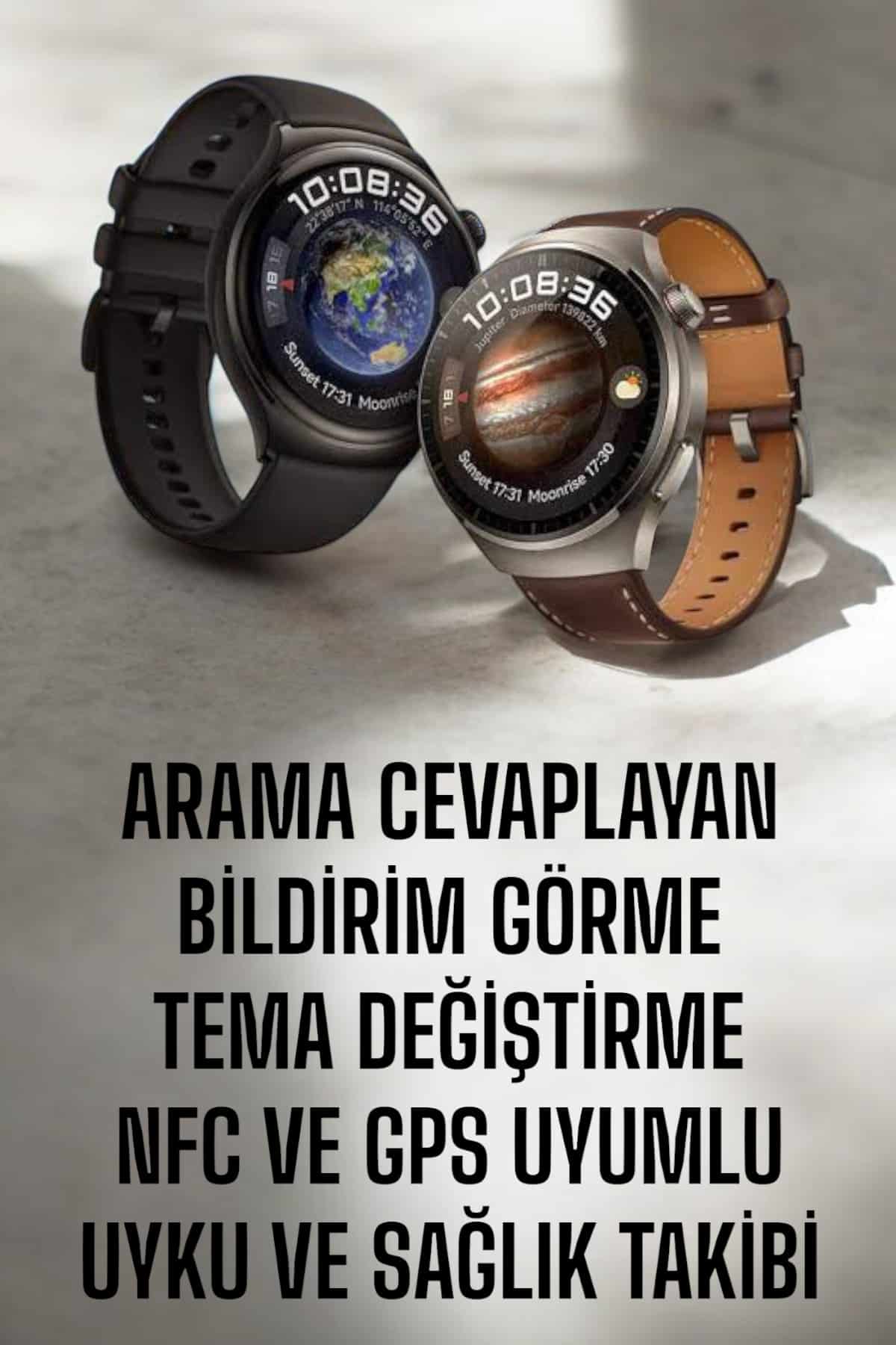 Akıllı Saat Sesli Görüşme NFC Uyumlu Bildirim Görme ve Uyku ve Sağlık Takibi - Görsel 2