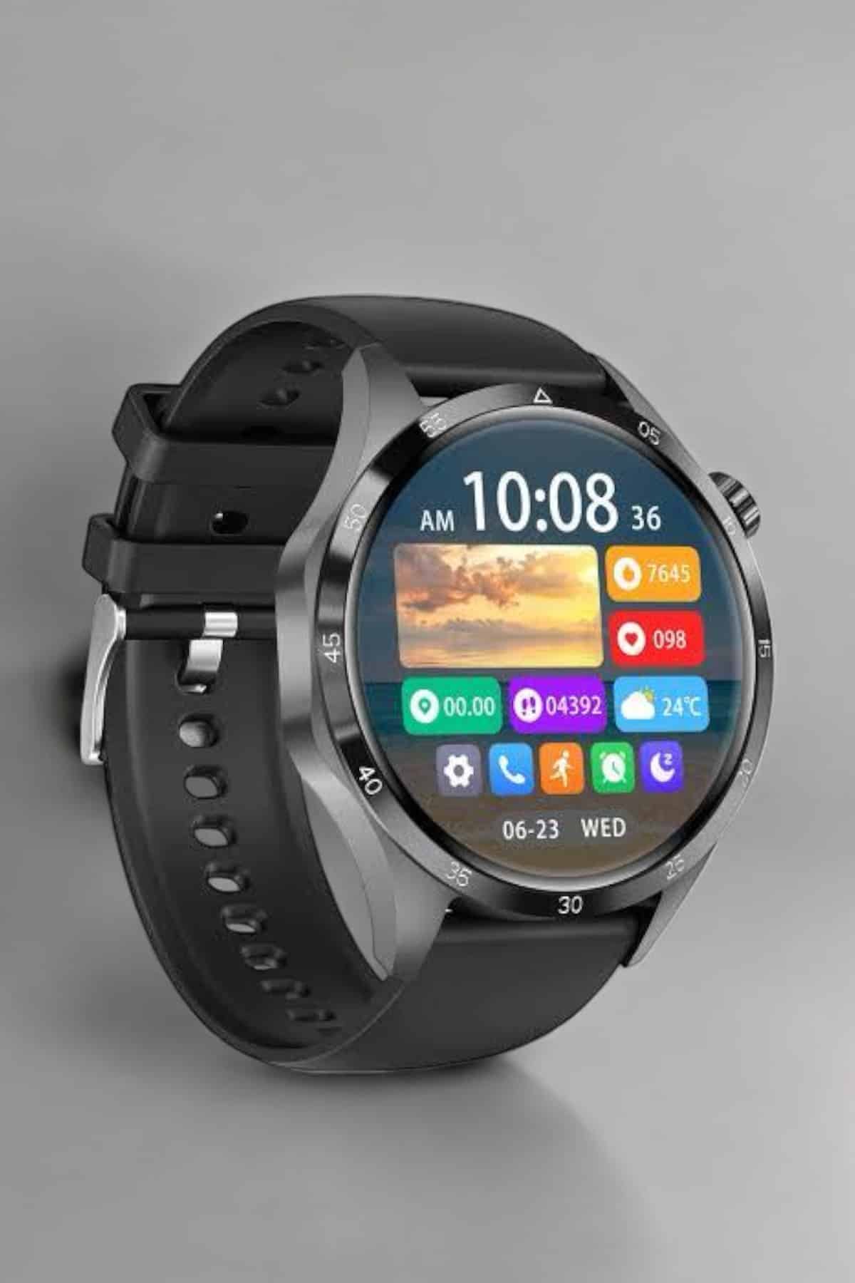 Akıllı Saat Metal Kordonlu GPS ve NFC Uyumlu Arama Cevaplayan - Görsel 4