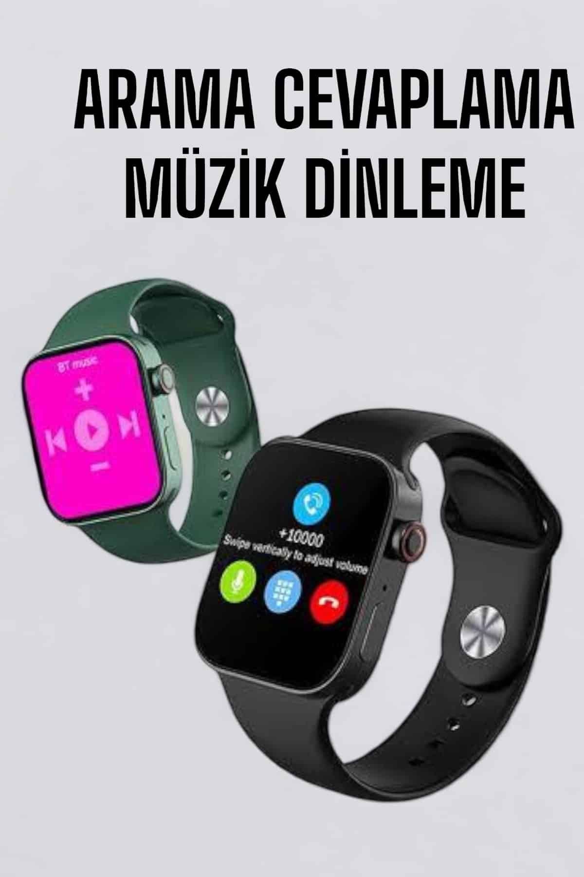 Akıllı Saat Amoled Ekran GPS ve Uyku Takibi Bluetooth Bağlantılı - Görsel 2