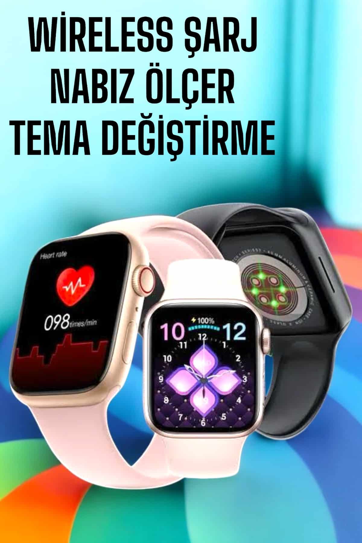 Akıllı Saat Amoled Ekran GPS ve Uyku Takibi Bluetooth Bağlantılı - Görsel 3