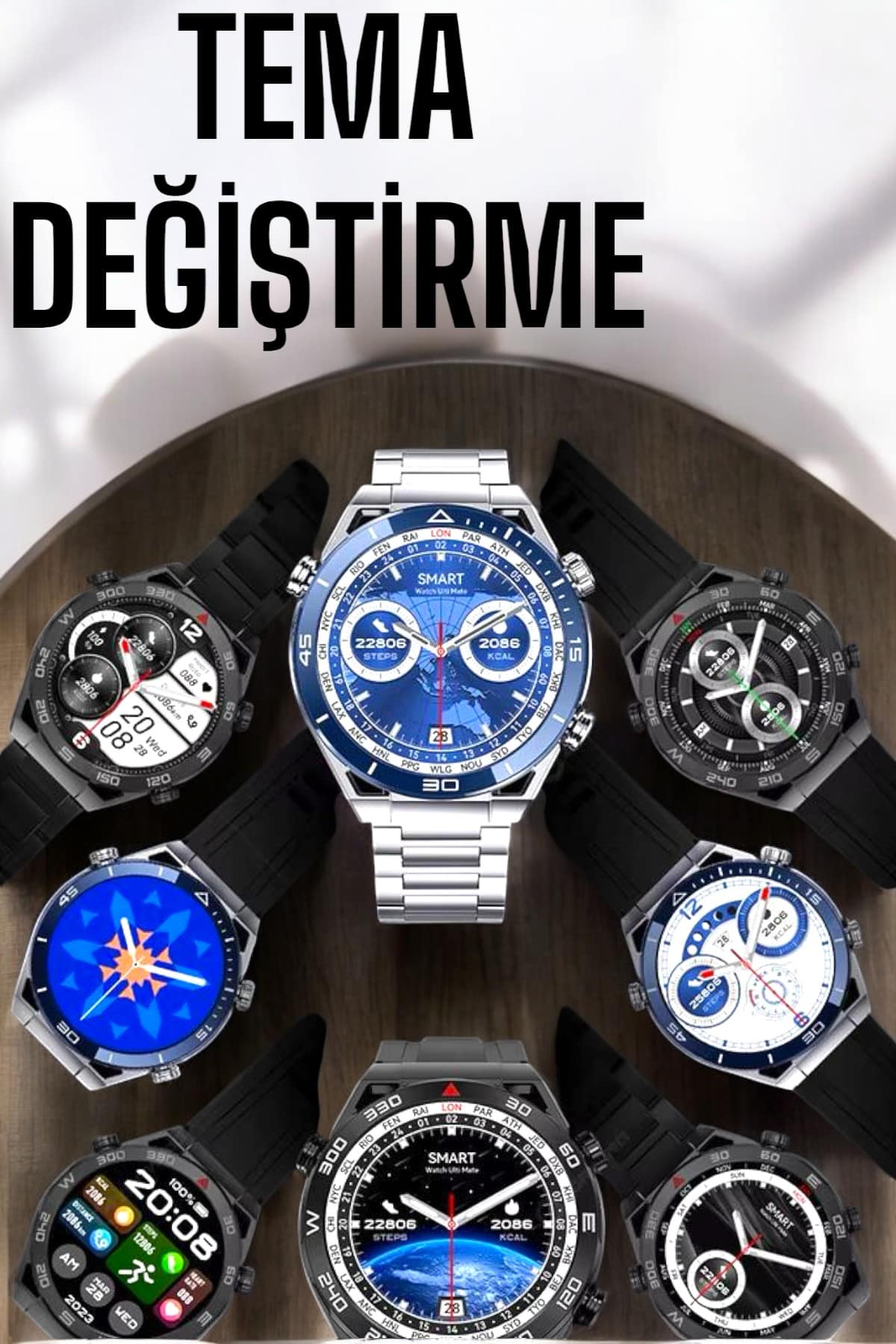 Akıllı Saat 2024 Model Arama Cevaplayan Uyku ve Sağlık Takibi - Görsel 2